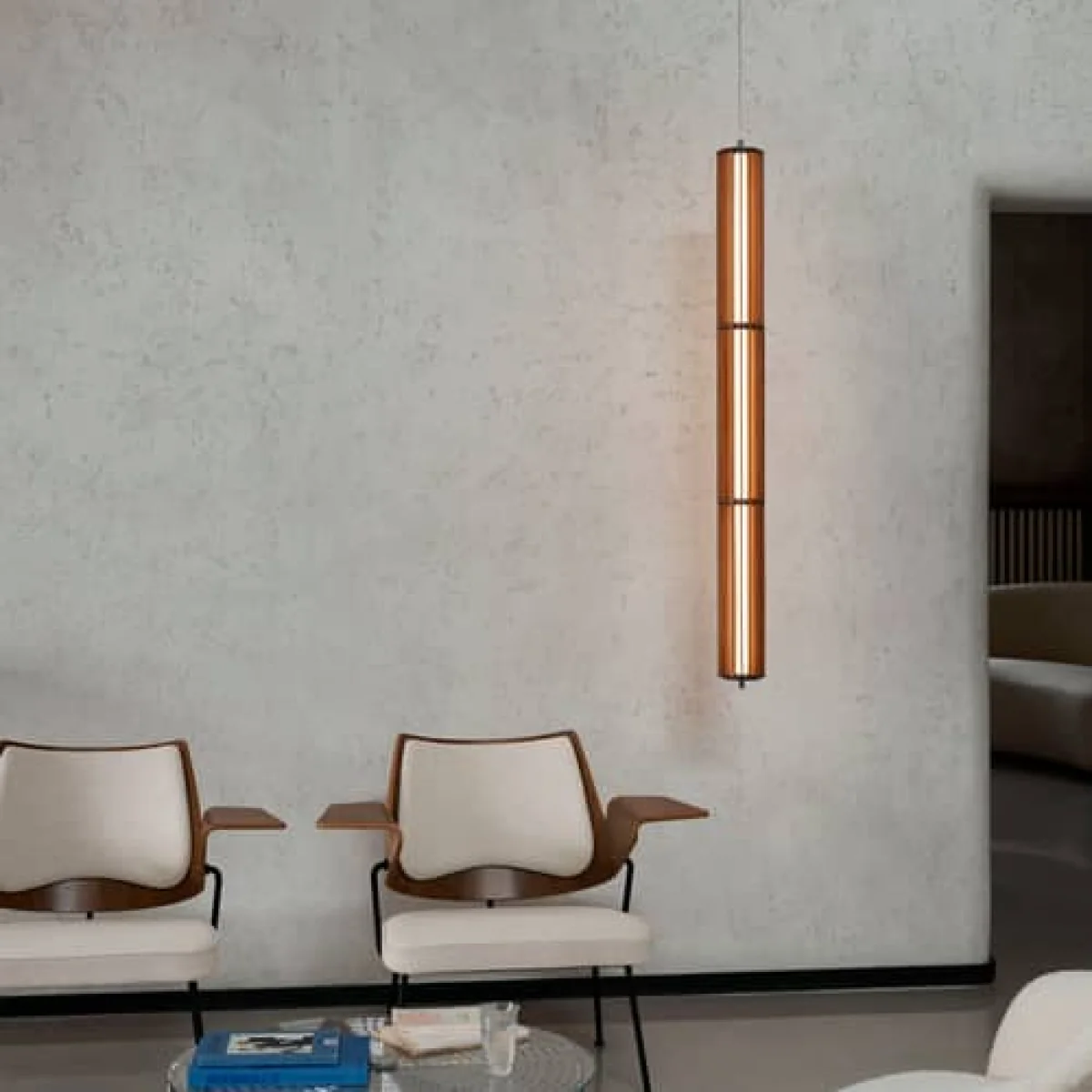 Numbra TY1 LED Pendant natural wood / L 122 cm - Can be placed horizontally or vertically - &tradition – image 6