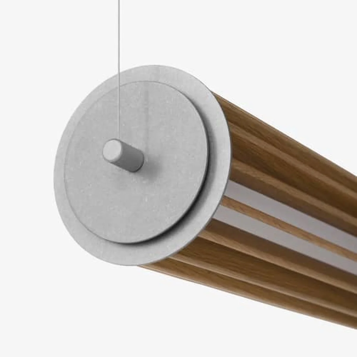 Numbra TY1 LED Pendant natural wood / L 122 cm - Can be placed horizontally or vertically - &tradition – image 8