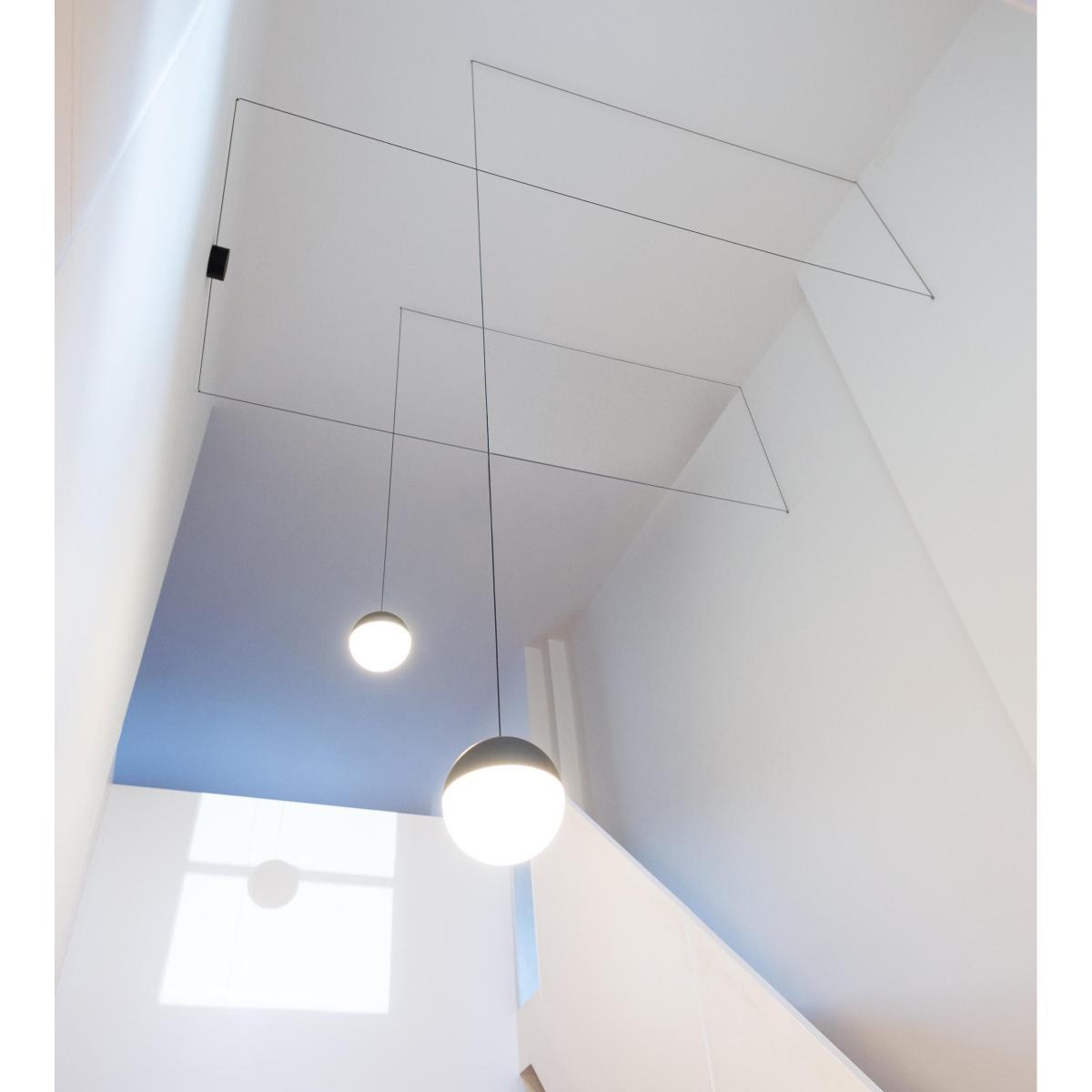 String Light Sphere Pendant by Flos Black – image 2