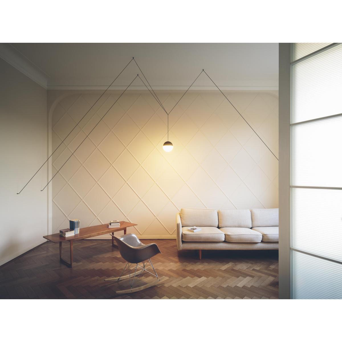 String Light Sphere Pendant by Flos Black – image 3