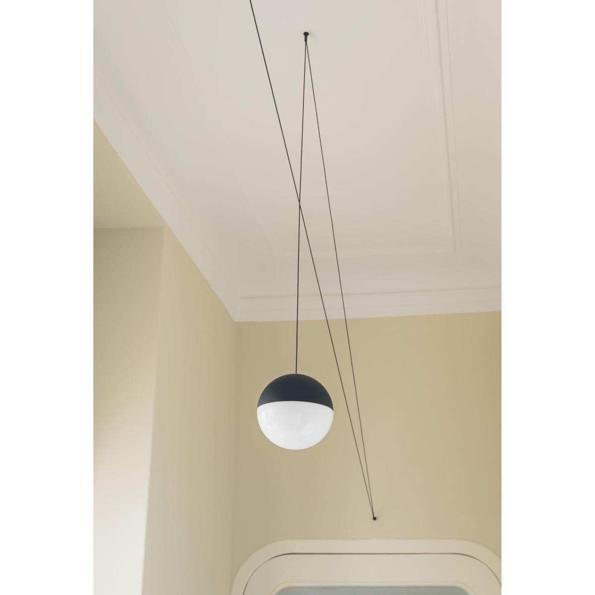 String Light Sphere Pendant by Flos Black – image 4