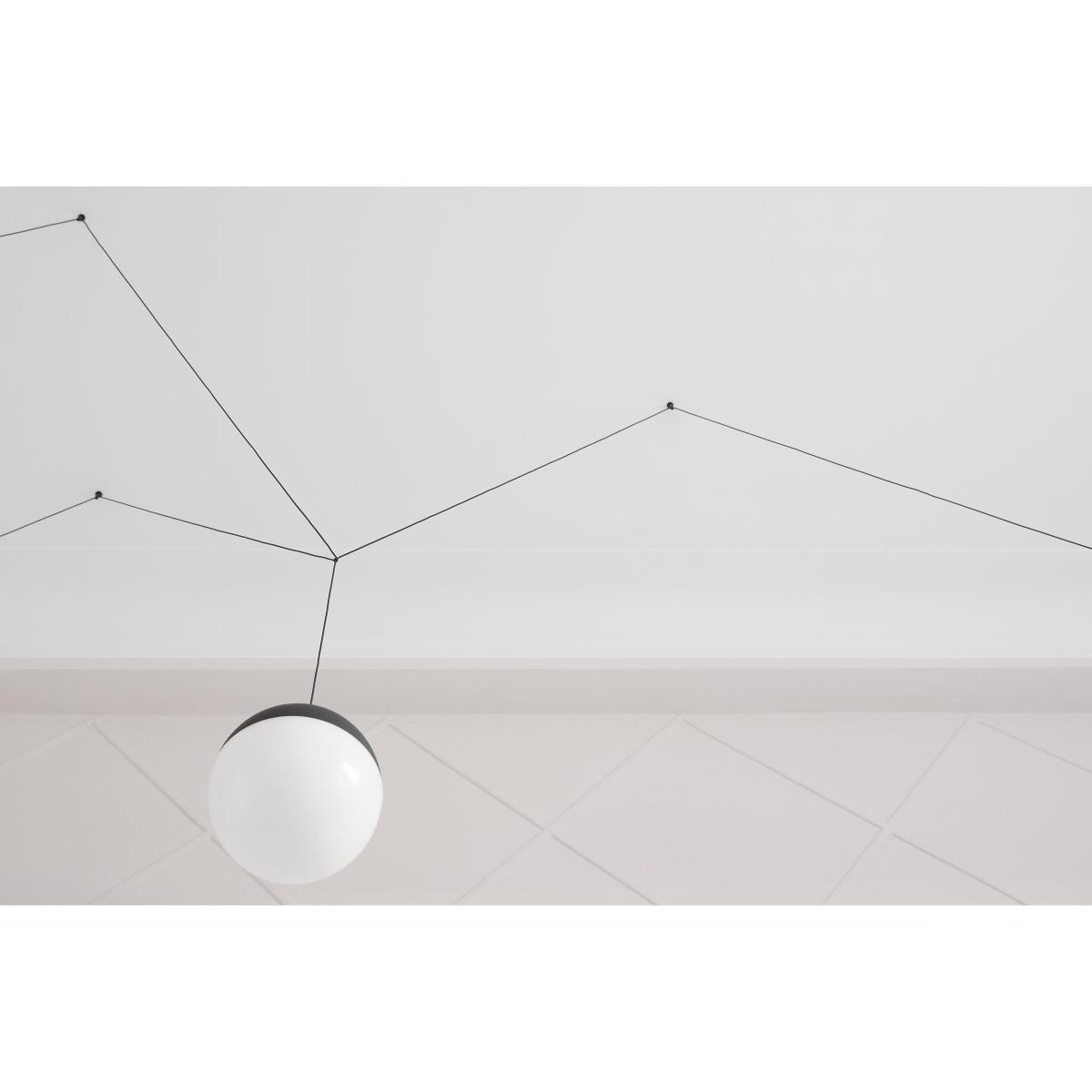 String Light Sphere Pendant by Flos Black – image 7