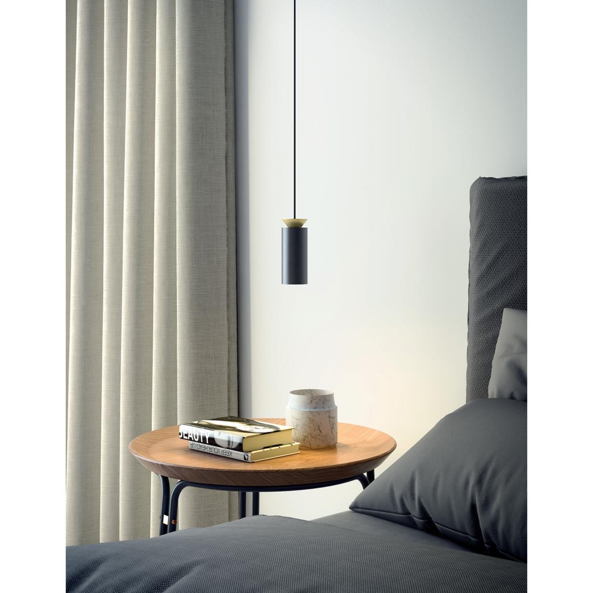 Triana Simple Pendant - / Ø 6 x 15 cm by Carpyen Black – image 3