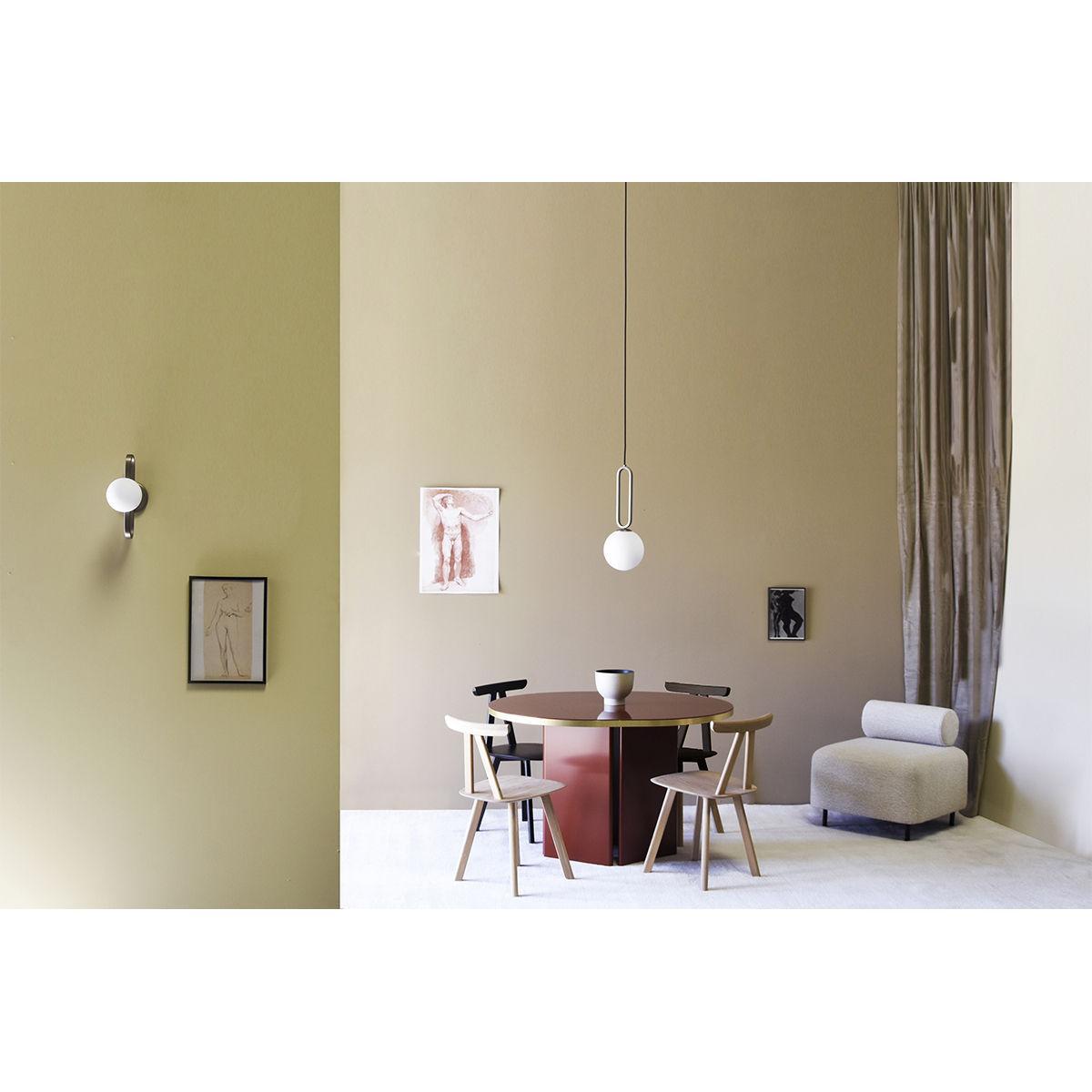 Cime Large Pendant - / Ø 20 x H 50 cm by ENOstudio White/Silver/Metal – image 2