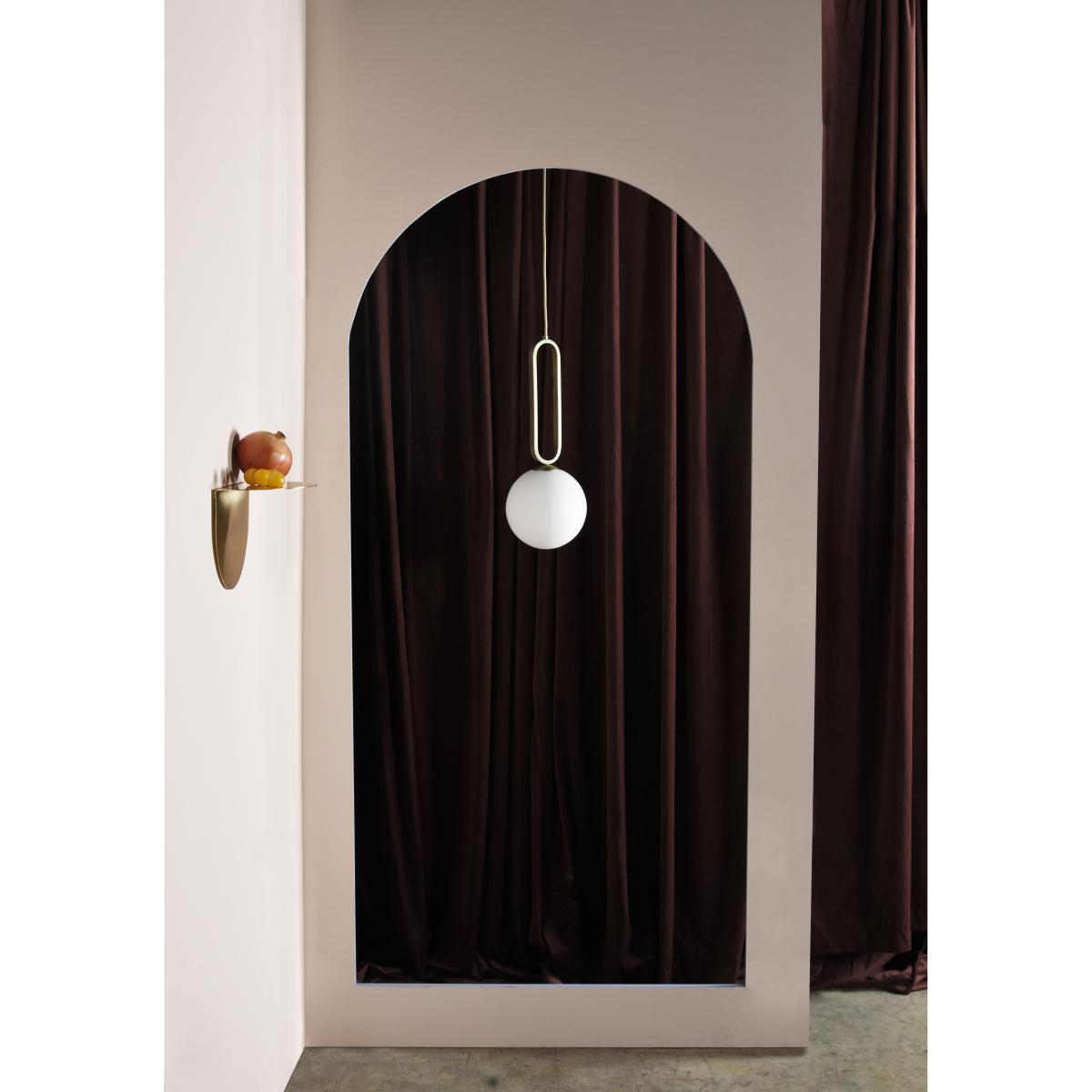 Cime Large Pendant - / Ø 20 x H 50 cm by ENOstudio White/Silver/Metal – image 3