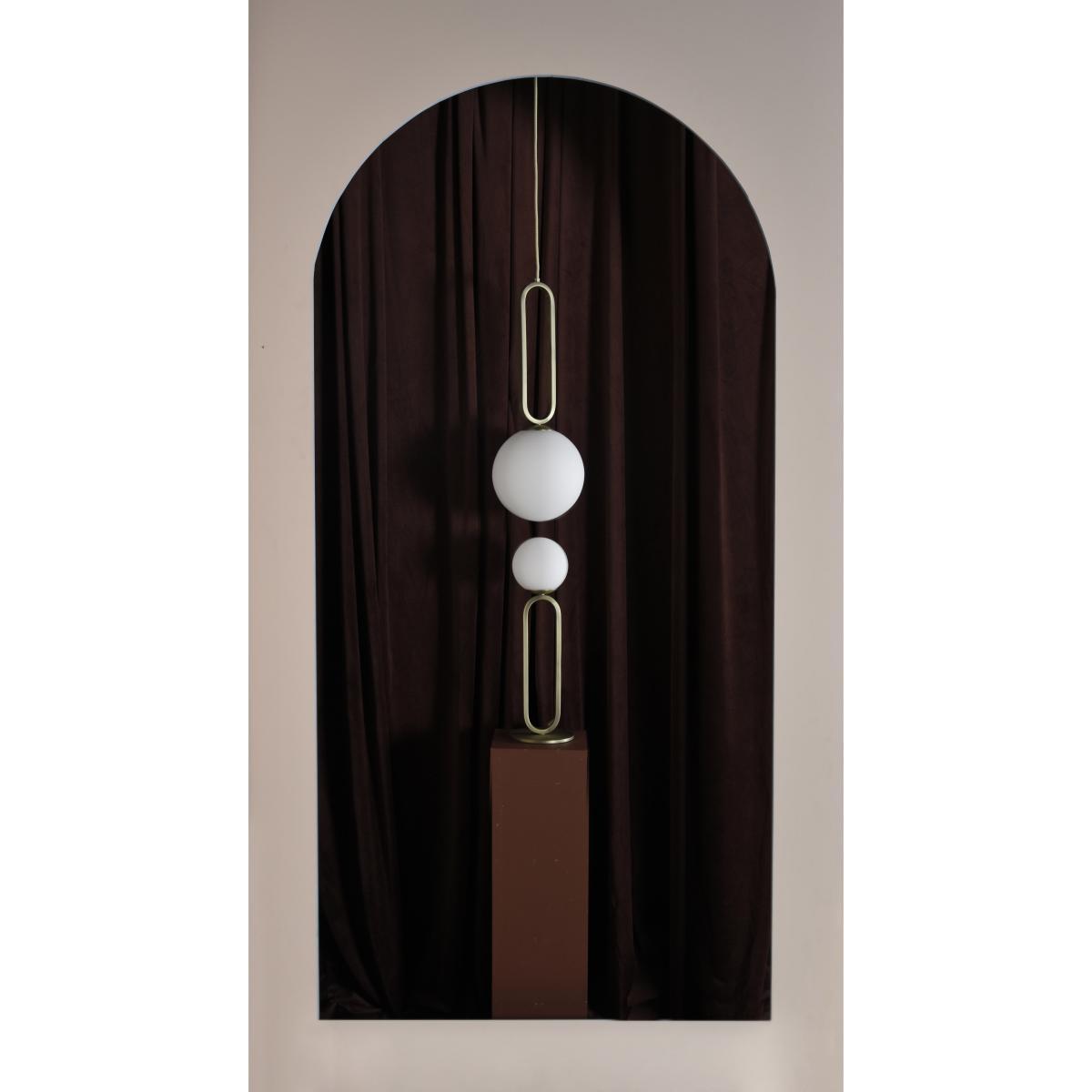 Cime Large Pendant - / Ø 20 x H 50 cm by ENOstudio White/Silver/Metal – image 5