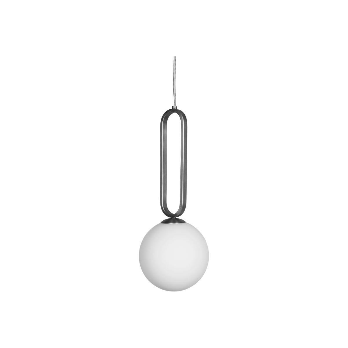 Cime Large Pendant - / Ø 20 x H 50 cm by ENOstudio White/Silver/Metal – image 1