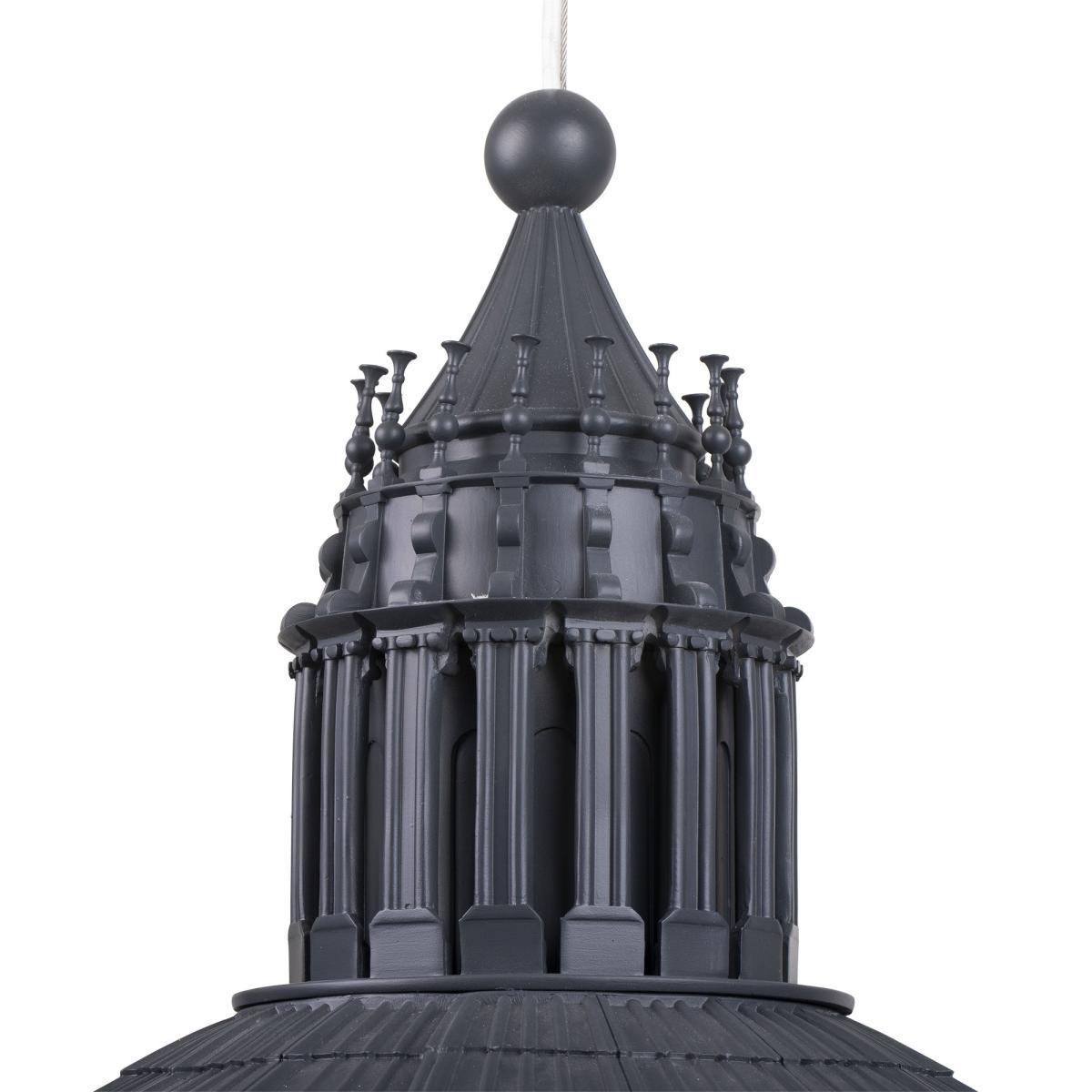 Cupolone LED Pendant - / Saint Peter’s Basilica dome - Ø 70 cm - Resin by Seletti Black/Gold – image 5
