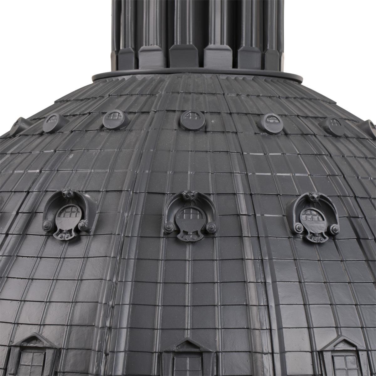 Cupolone LED Pendant - / Saint Peter’s Basilica dome - Ø 70 cm - Resin by Seletti Black/Gold – image 6