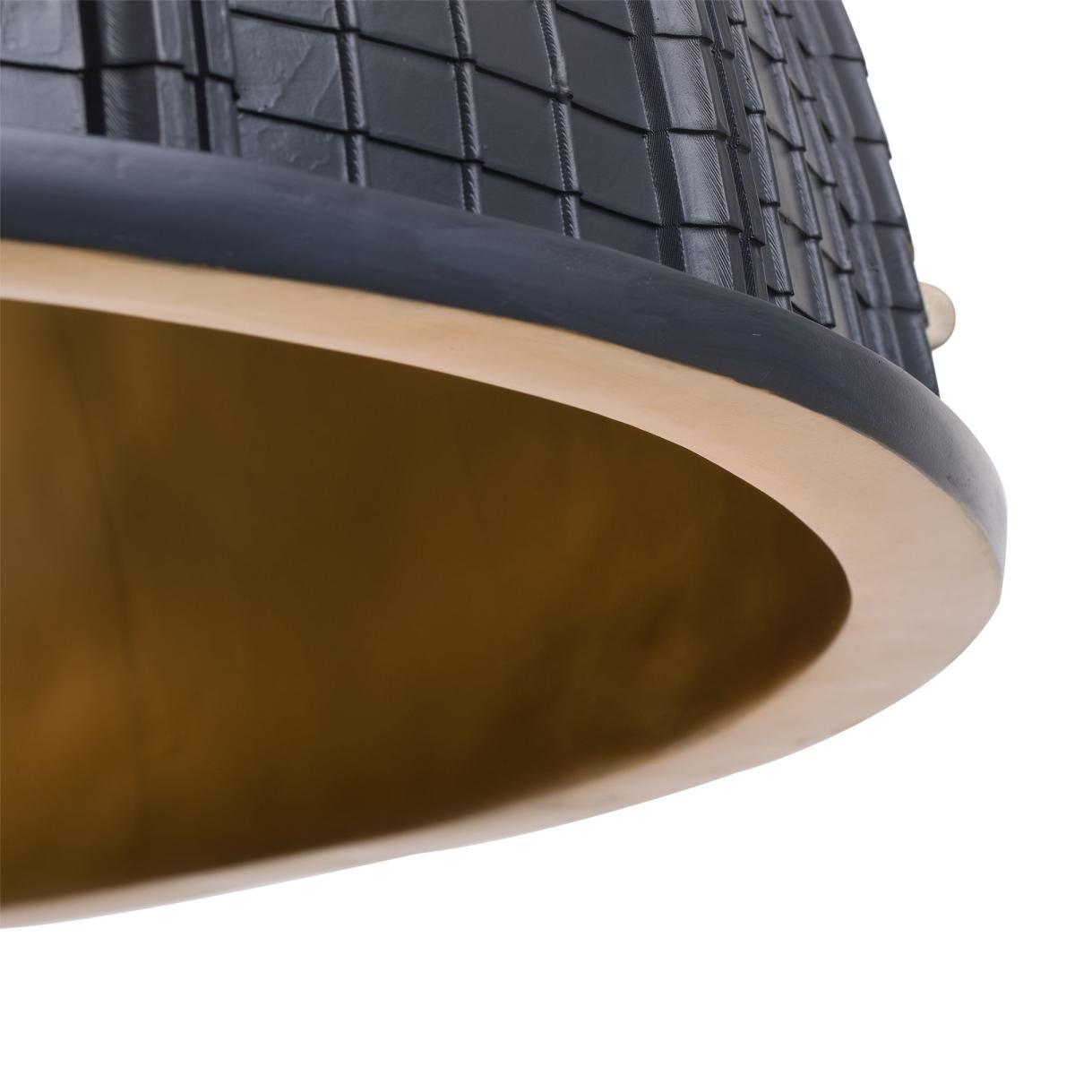 Cupolone LED Pendant - / Saint Peter’s Basilica dome - Ø 70 cm - Resin by Seletti Black/Gold – image 7