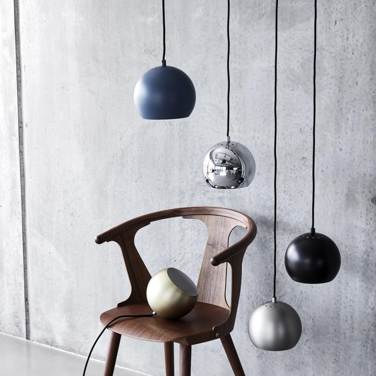 Ball Pendant - / Ø 18 cm - 1968 reissue by Frandsen Grey/Silver/Metal – image 2