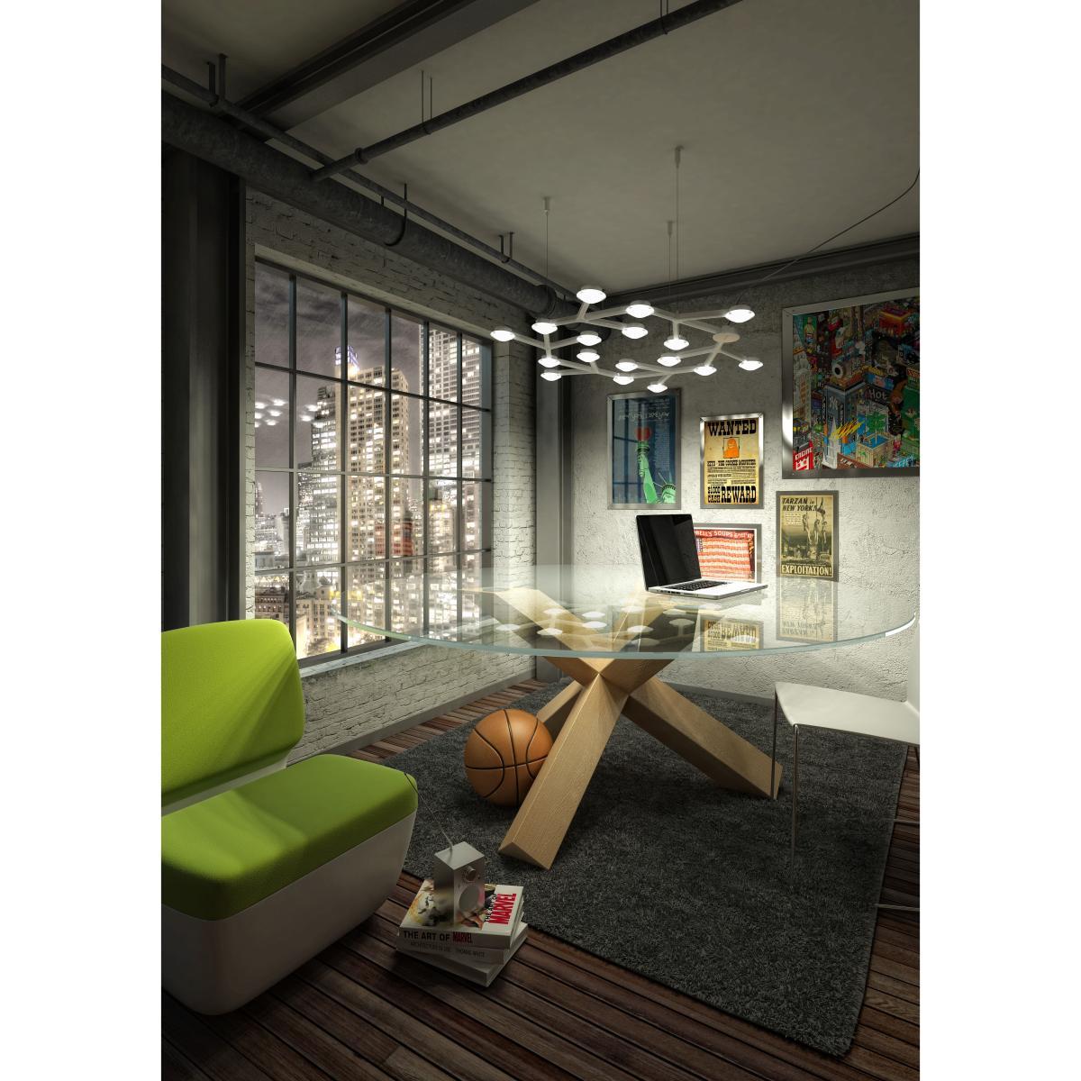 LED NET Pendant - Round- Ø 65 cm by Artemide White – image 2