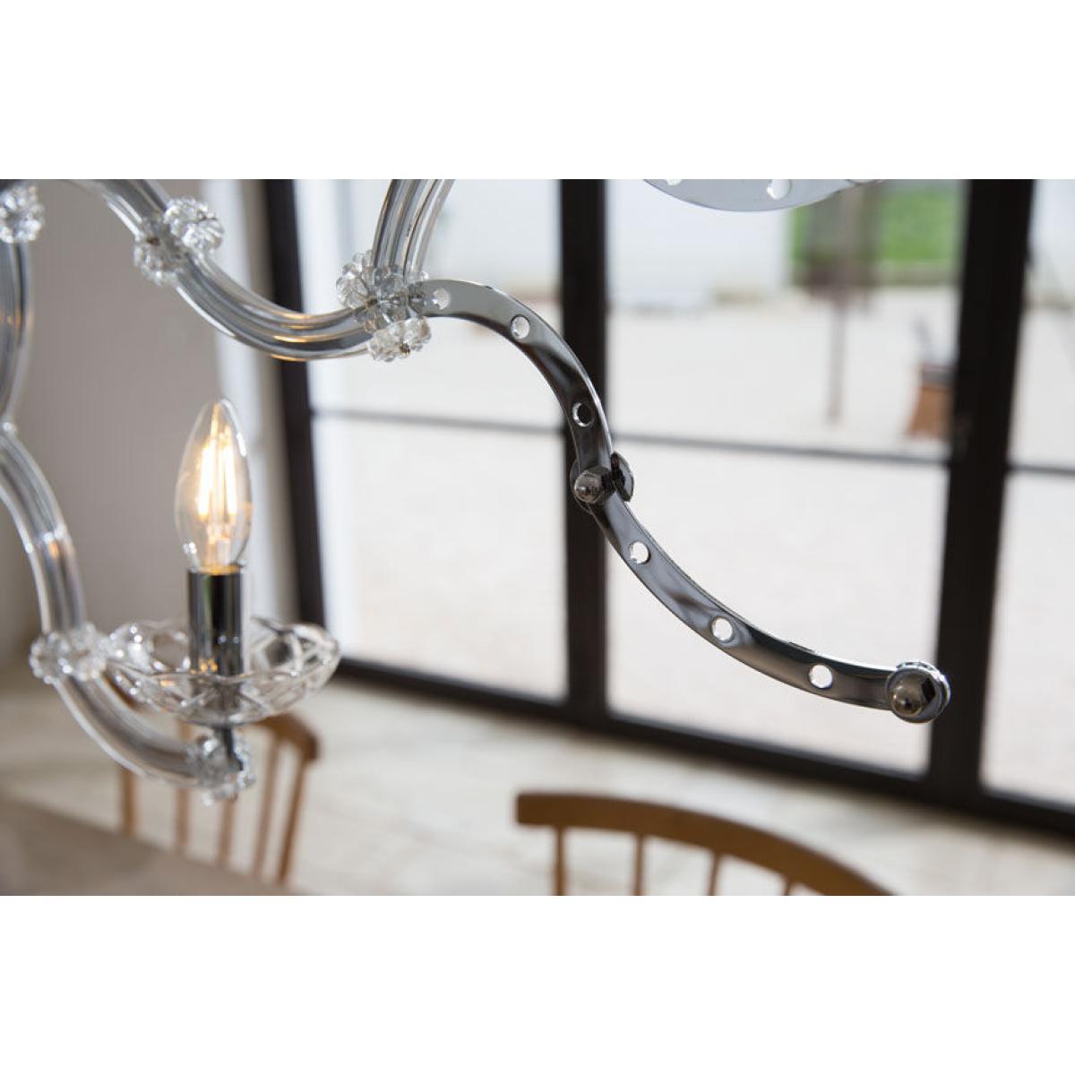 Ghebo Pendant - / Glass & Metal - L 83 x H 50 cm by Karman Metal – image 2