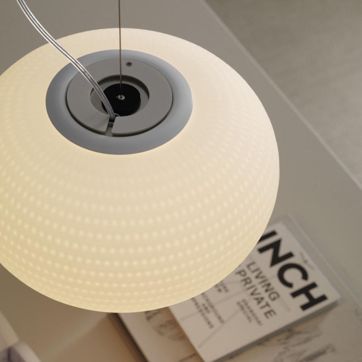 Bianca LED Pendant - Glass by Fontana Arte White – image 2