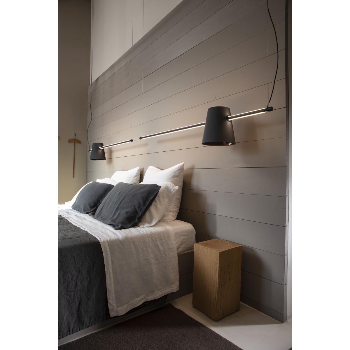 Cupido LED Pendant - / L 149 cm - 1 lampshade by Karman Black – image 3