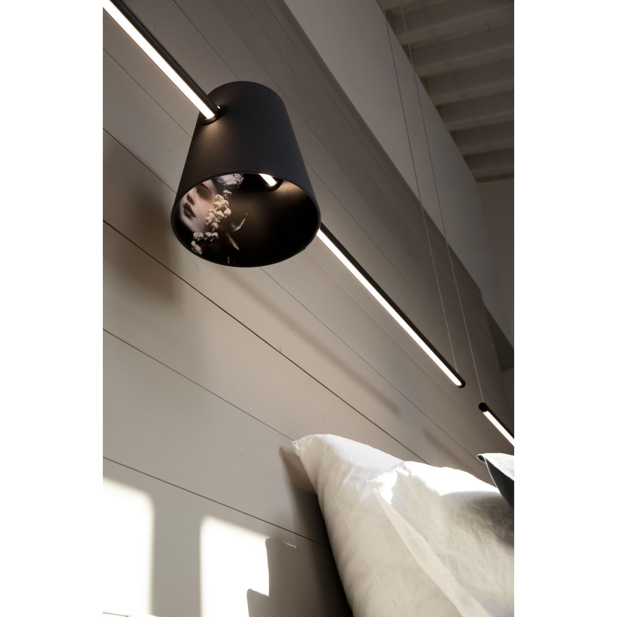 Cupido LED Pendant - / L 149 cm - 1 lampshade by Karman Black – image 4