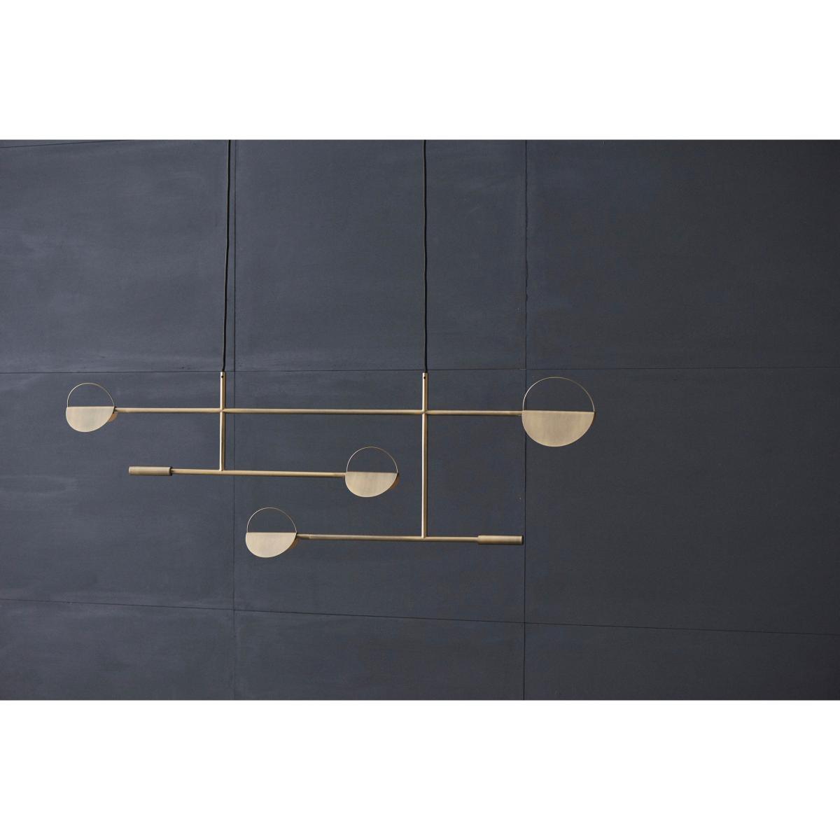 Leaves LED Pendant - / L 125 cm by Bolia Gold/Metal – image 5