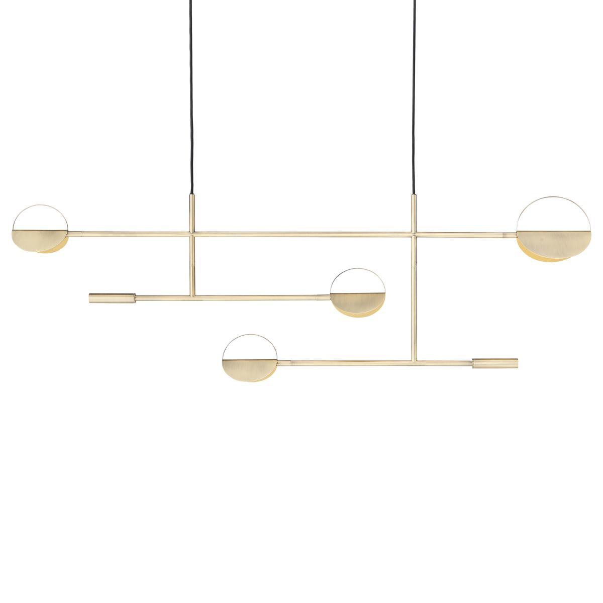 Leaves LED Pendant - / L 125 cm by Bolia Gold/Metal – image 8