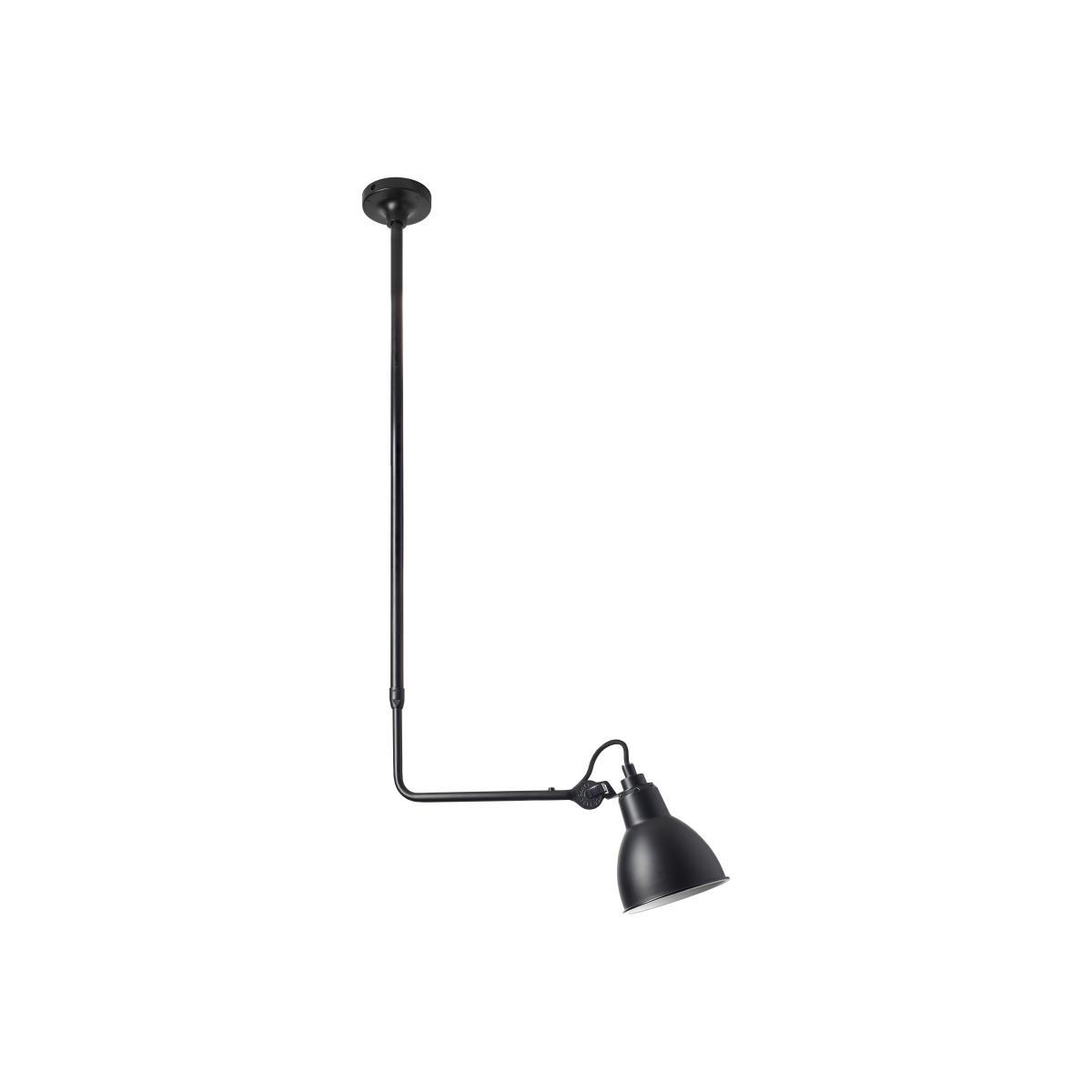N°313 Ceiling light - / Telescopic - L 88 to 154 cm by DCW éditions Black – image 1