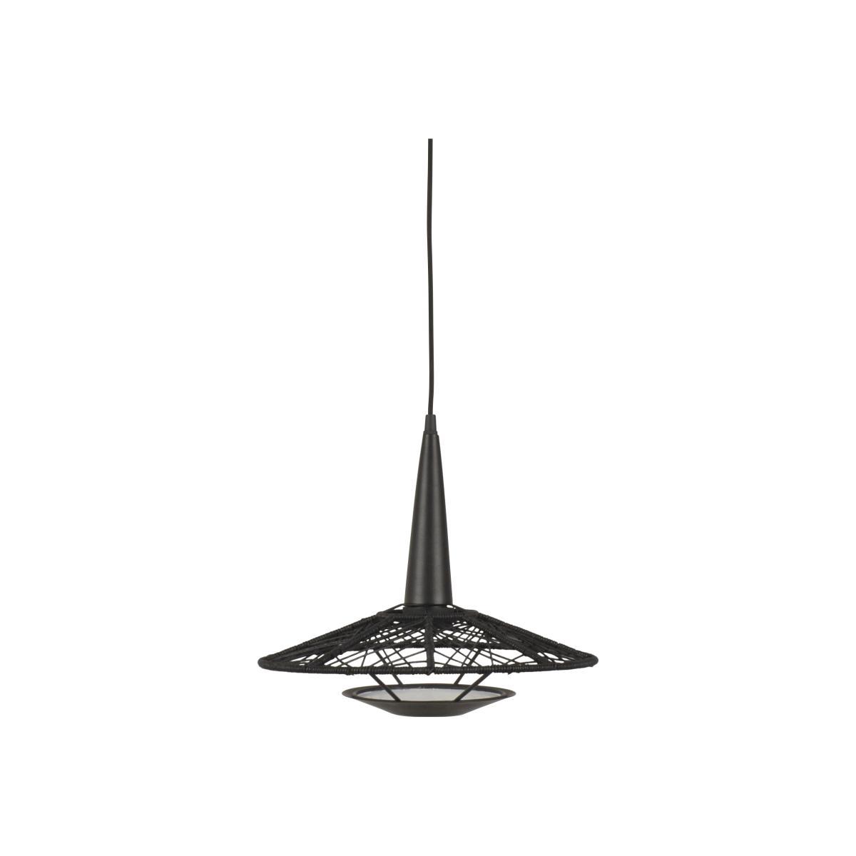 Carpa Small Pendant - / Ø 34 cm - Cotton yarns by Forestier Black – image 1