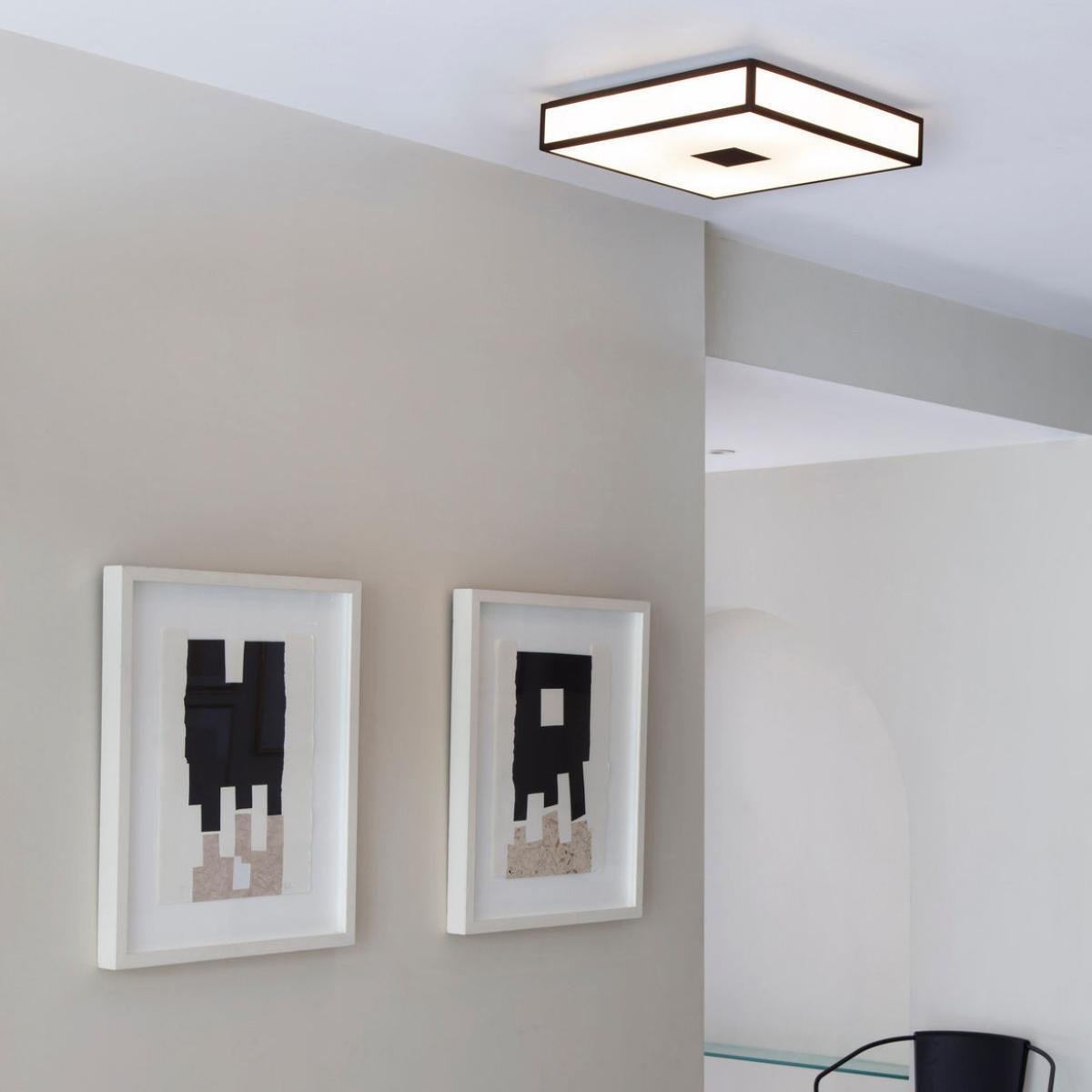 Mashiko Square LED Ceiling light - / 40 x 40 cm - Polycarbonate by Astro Lighting Metal – image 2