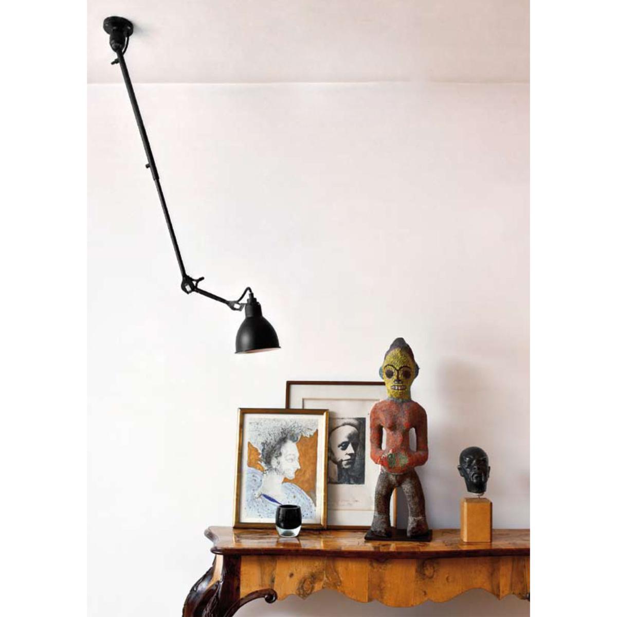 N°302 Pendant - Ceiling lamp with telescopic arm by DCW éditions - Lampes Gras Black – image 2