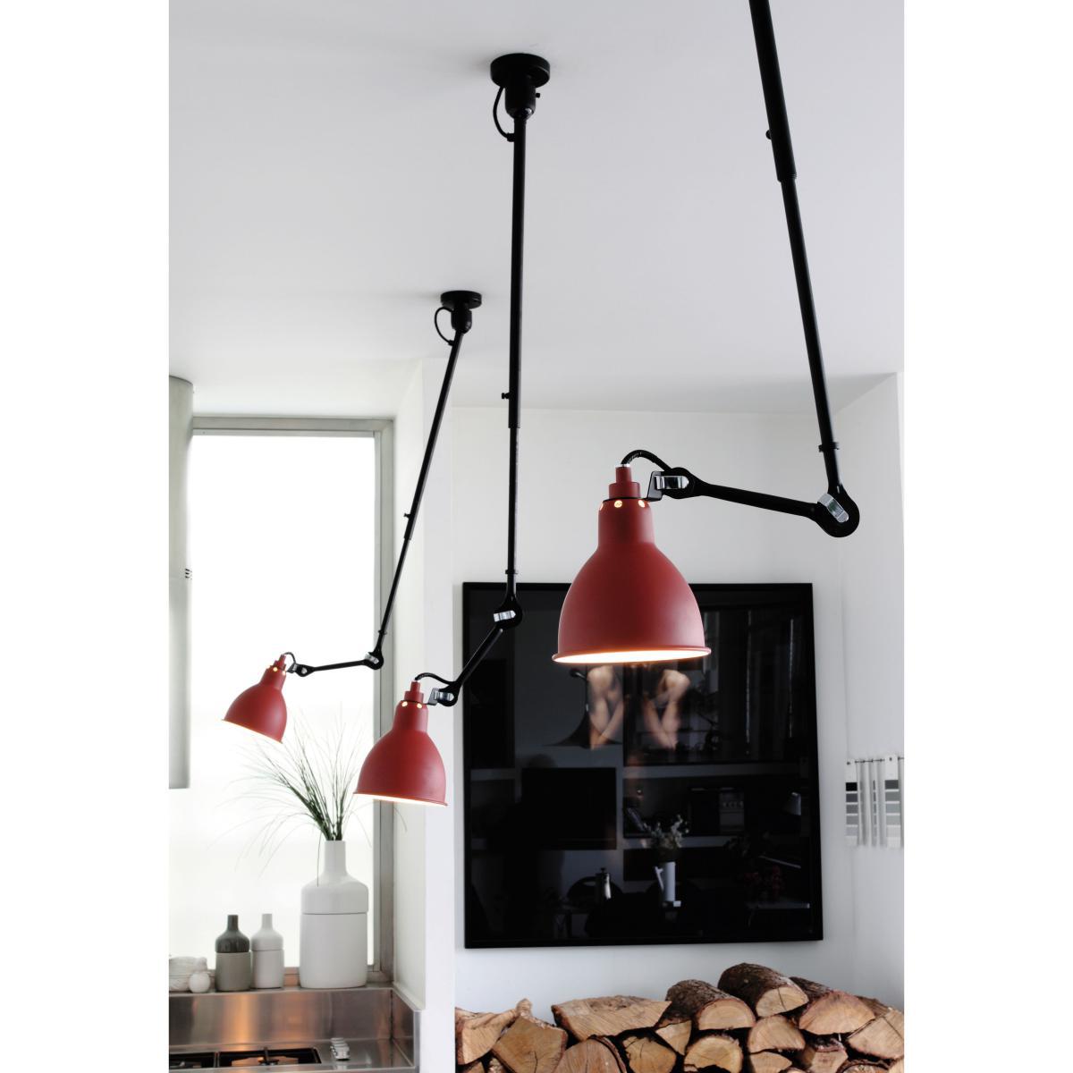 N°302 Pendant - Ceiling lamp with telescopic arm by DCW éditions - Lampes Gras Black – image 3