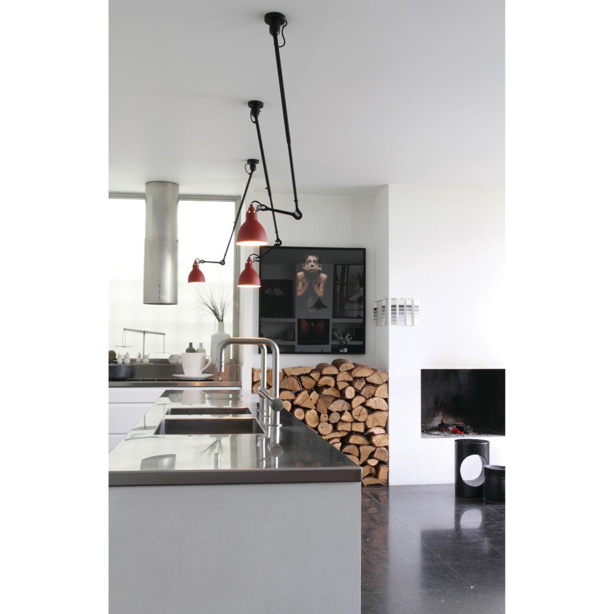 N°302 Pendant - Ceiling lamp with telescopic arm by DCW éditions - Lampes Gras Black – image 5