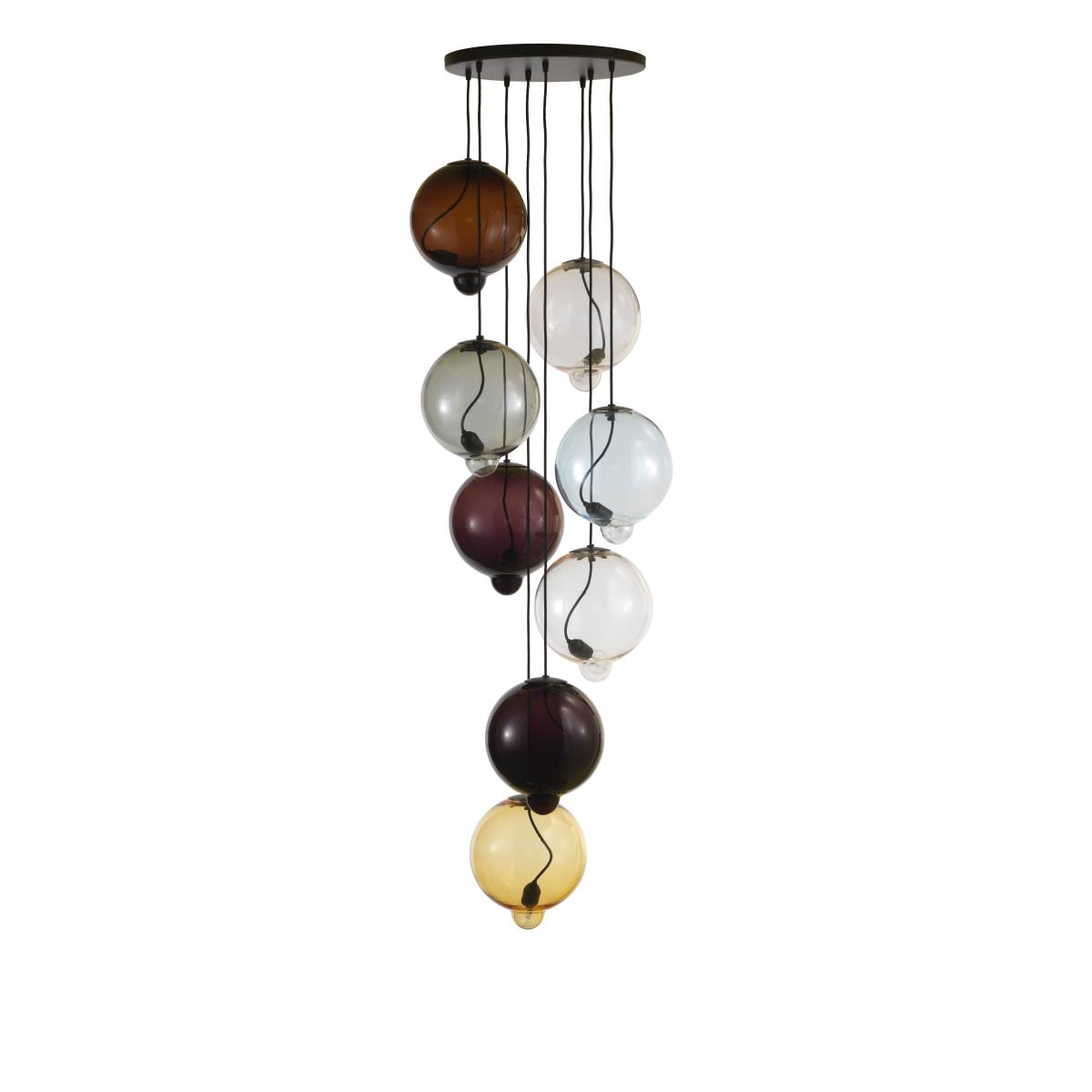 Meltdown Pendant - / 8 glass spheres by Cappellini Multicoloured – image 2
