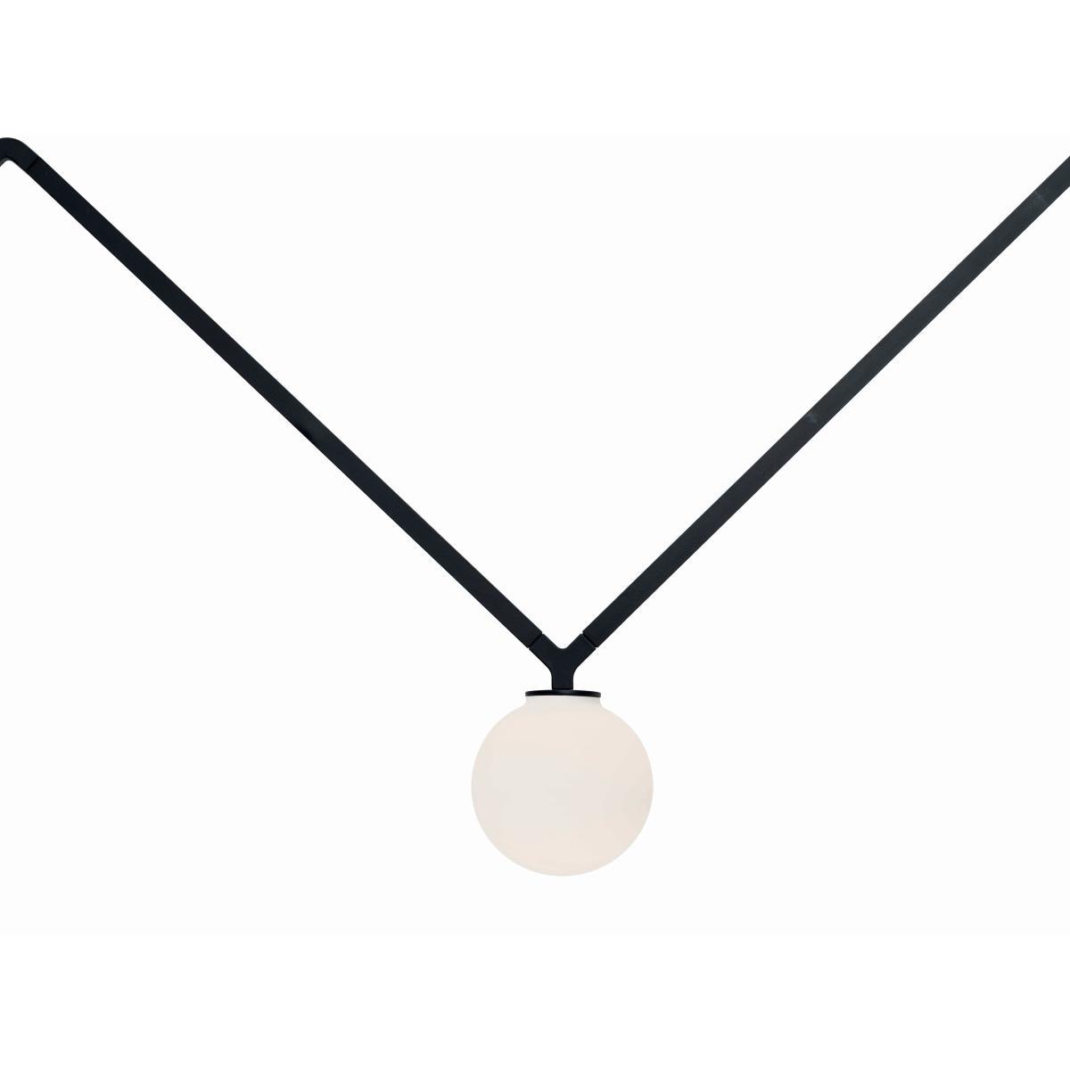 Dabliu Globe LED Pendant - / L 130 cm by Nemo White/Black – image 2
