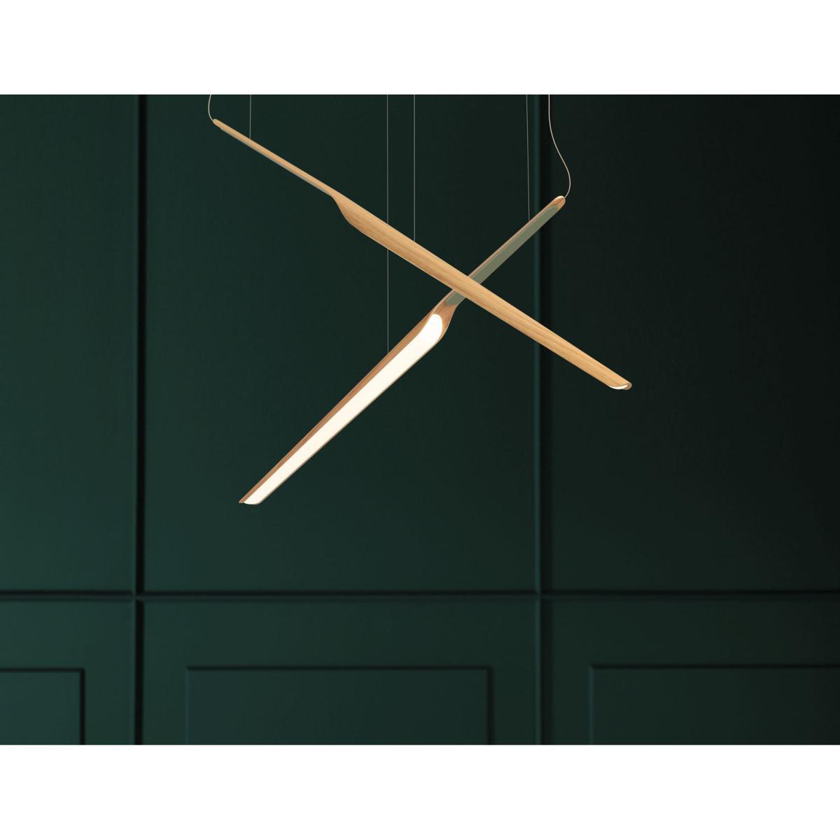 Swan Wing Pendant - / Wood - L 118 cm by Tunto Natural wood – image 2
