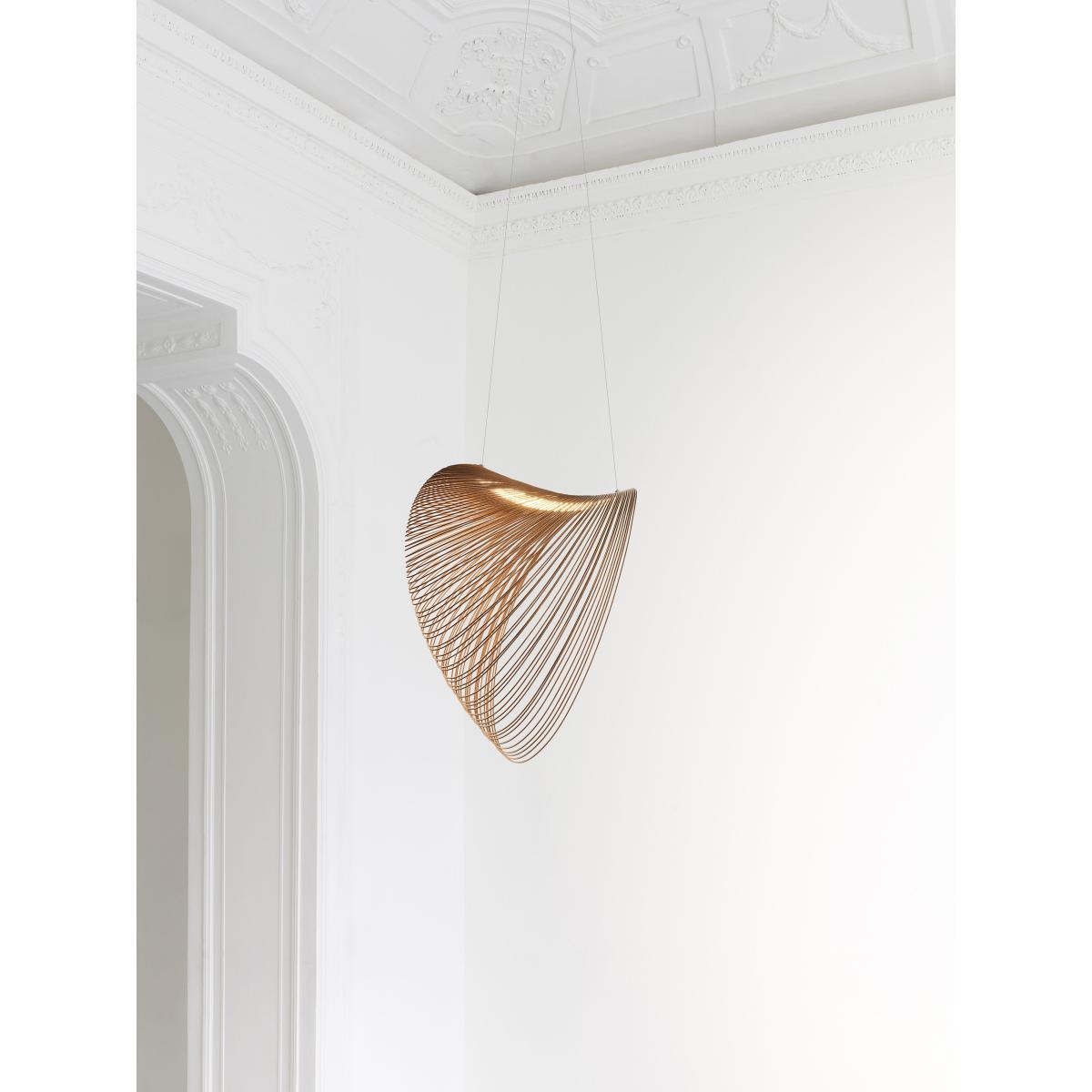 Illan LED Pendant - / Ø 80 cm - Wood by Luceplan Natural wood – image 2