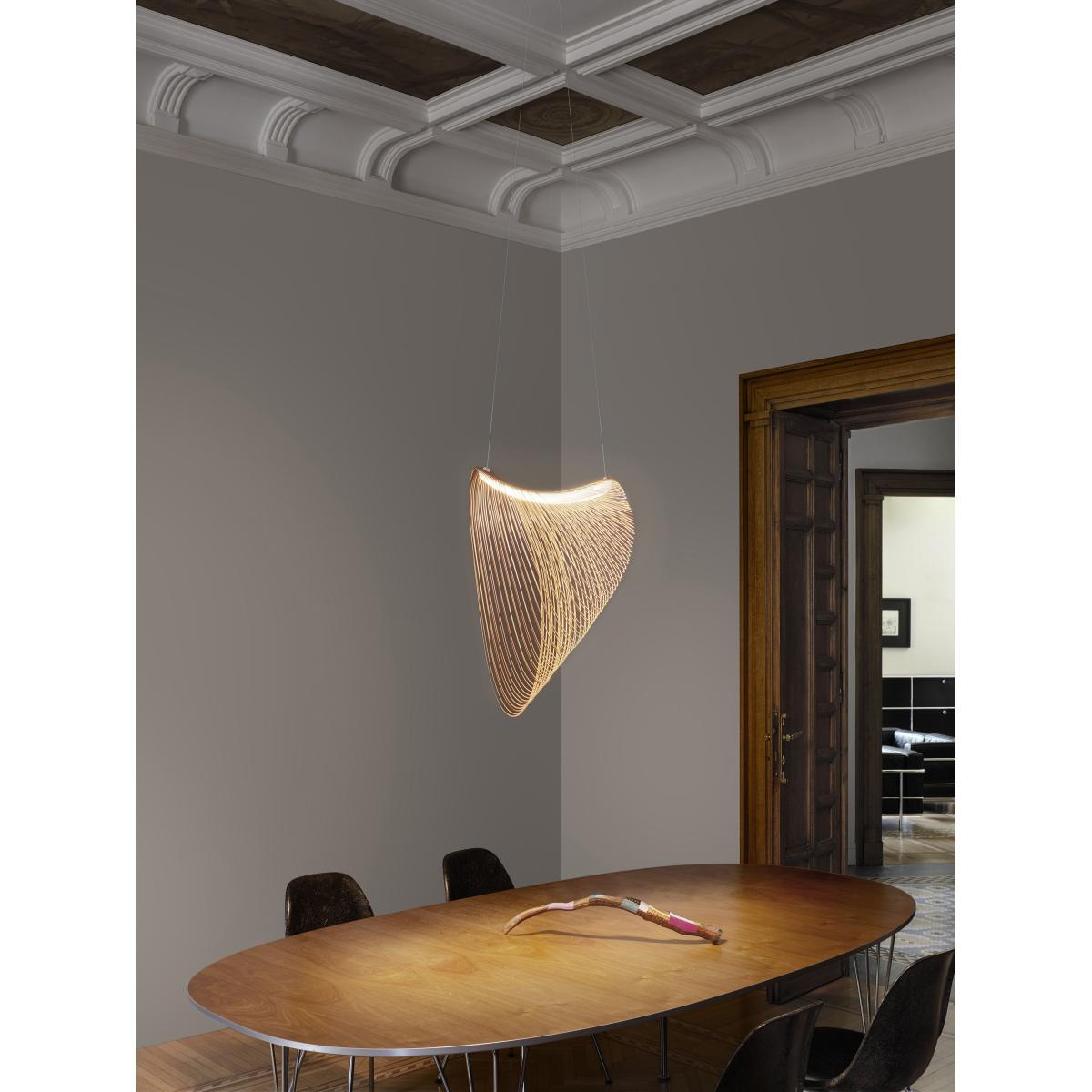 Illan LED Pendant - / Ø 80 cm - Wood by Luceplan Natural wood – image 3