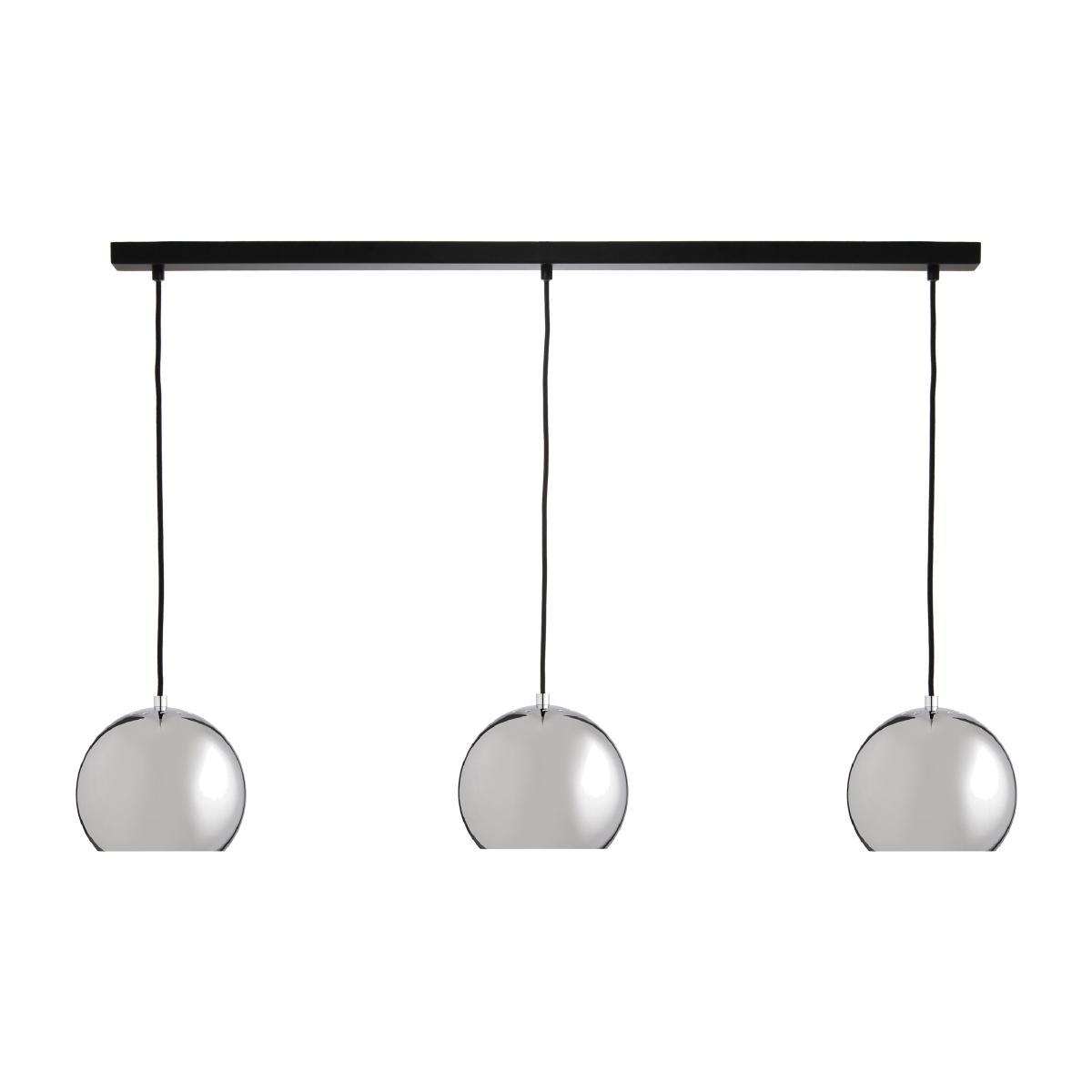 Ball Track Pendant - 3 elements - W 100 cm by Frandsen Metal