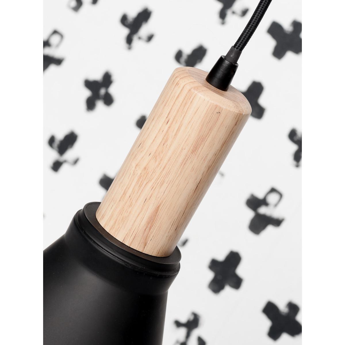 Melbourne Small Pendant - / Wood & Metal - H 30 cm by It's about Romi Black – image 3