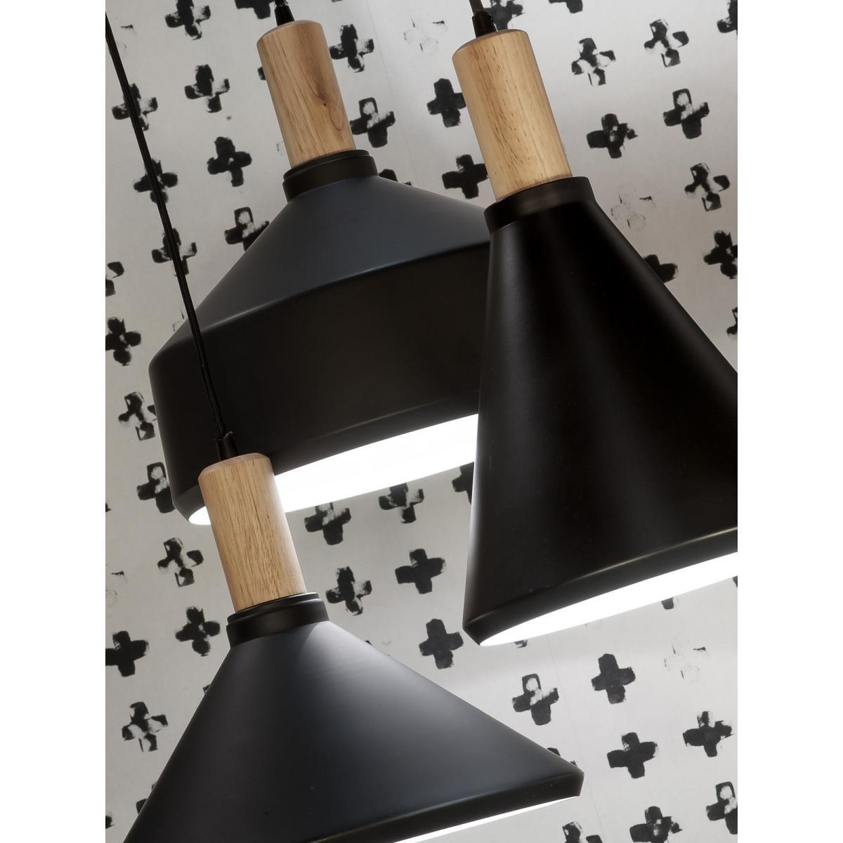 Melbourne Small Pendant - / Wood & Metal - H 30 cm by It's about Romi Black – image 4