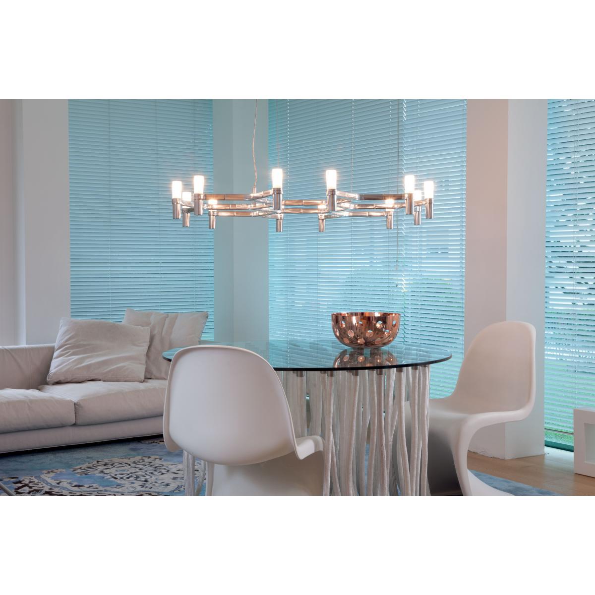 Crown Plana Minor Pendant - / Ø 109 cm by Nemo Silver/Metal – image 2