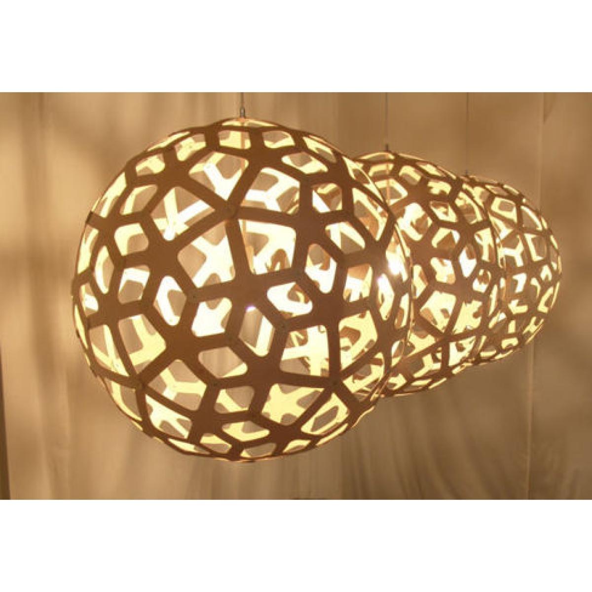 Coral Pendant - / Ø 80 cm by David Trubridge Natural wood – image 11