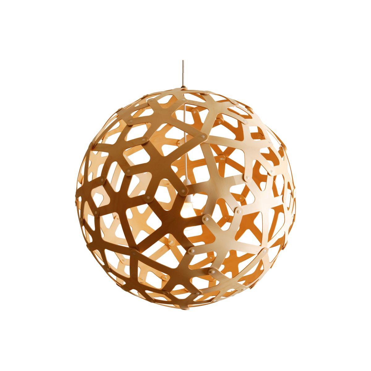 Coral Pendant - / Ø 80 cm by David Trubridge Natural wood – image 1