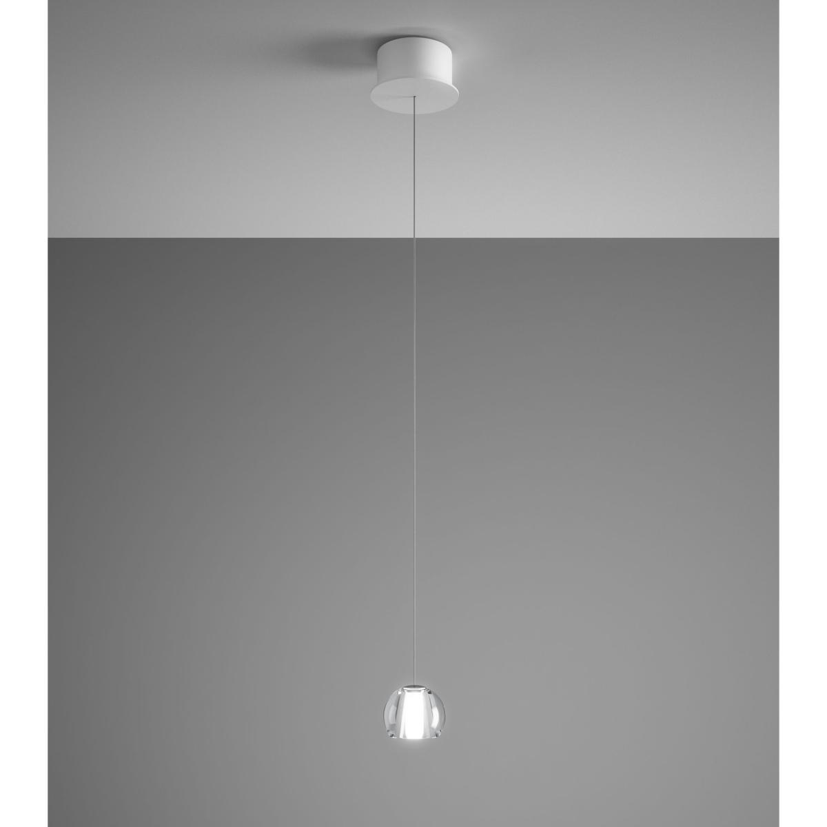 Multispot Beluga LED Pendant - LED / 1 element by Fabbian Transparent – image 2
