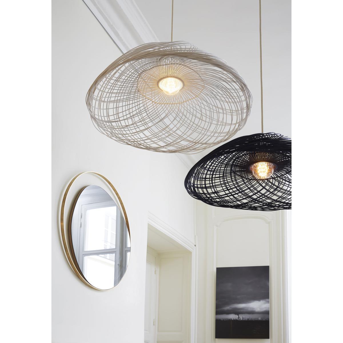 Satélise L Pendant - Rattan - Ø 100 cm by Forestier Natural wood – image 2