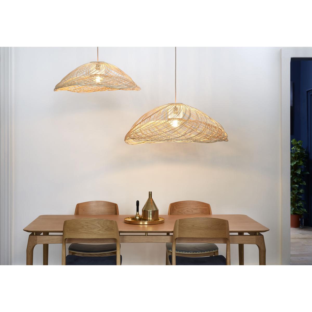 Satélise L Pendant - Rattan - Ø 100 cm by Forestier Natural wood – image 3