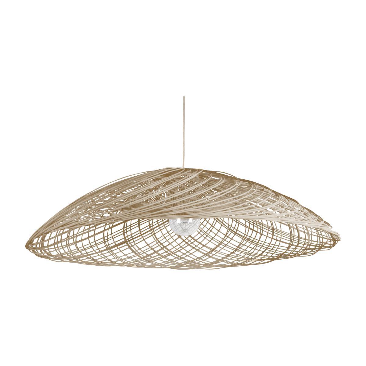 Satélise L Pendant - Rattan - Ø 100 cm by Forestier Natural wood – image 1