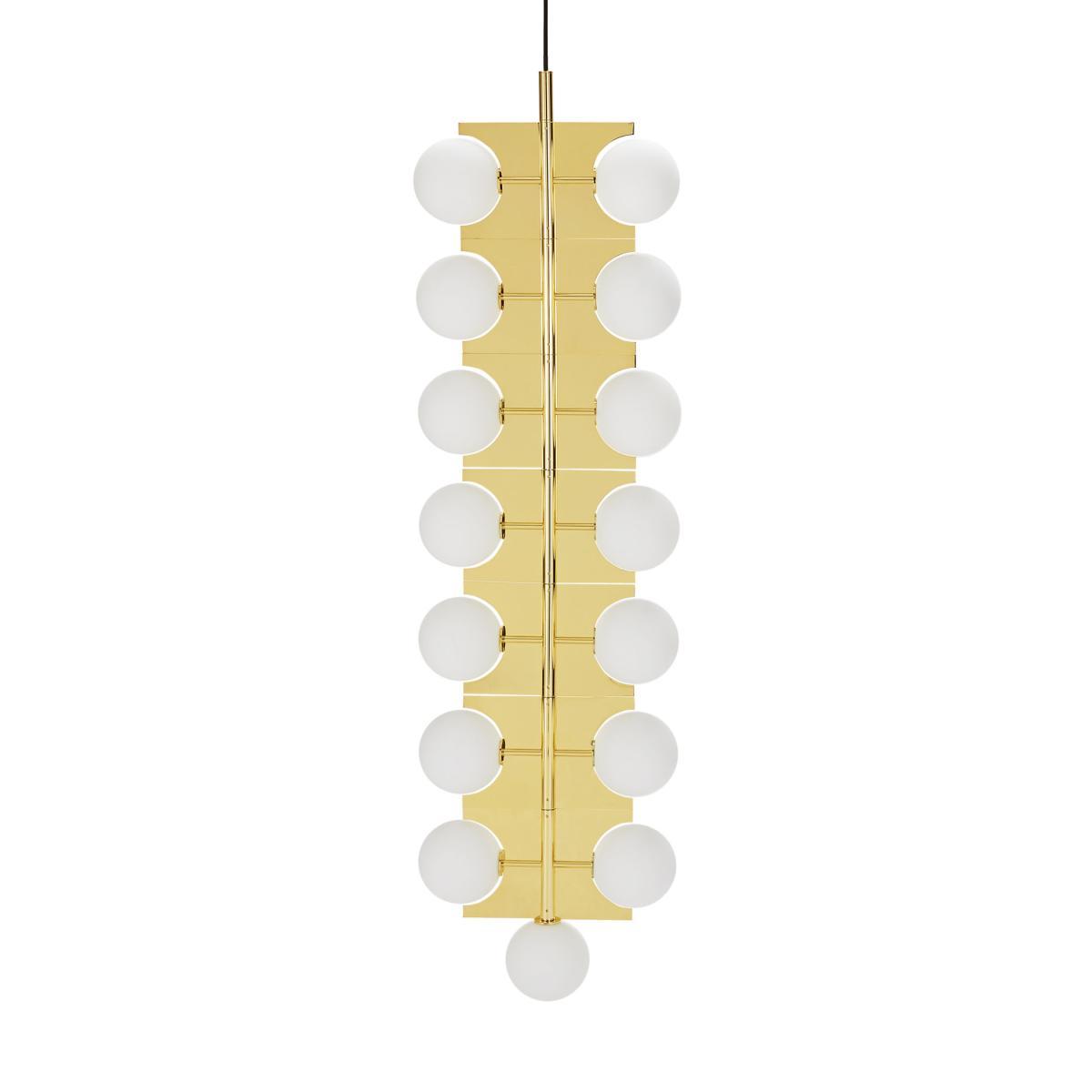 Plane Drop Pendant - H 160 cm by Tom Dixon Gold/Metal – image 2