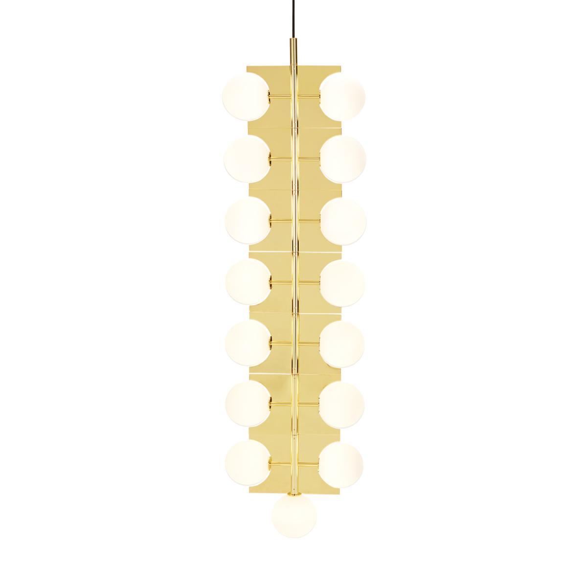 Plane Drop Pendant - H 160 cm by Tom Dixon Gold/Metal – image 3