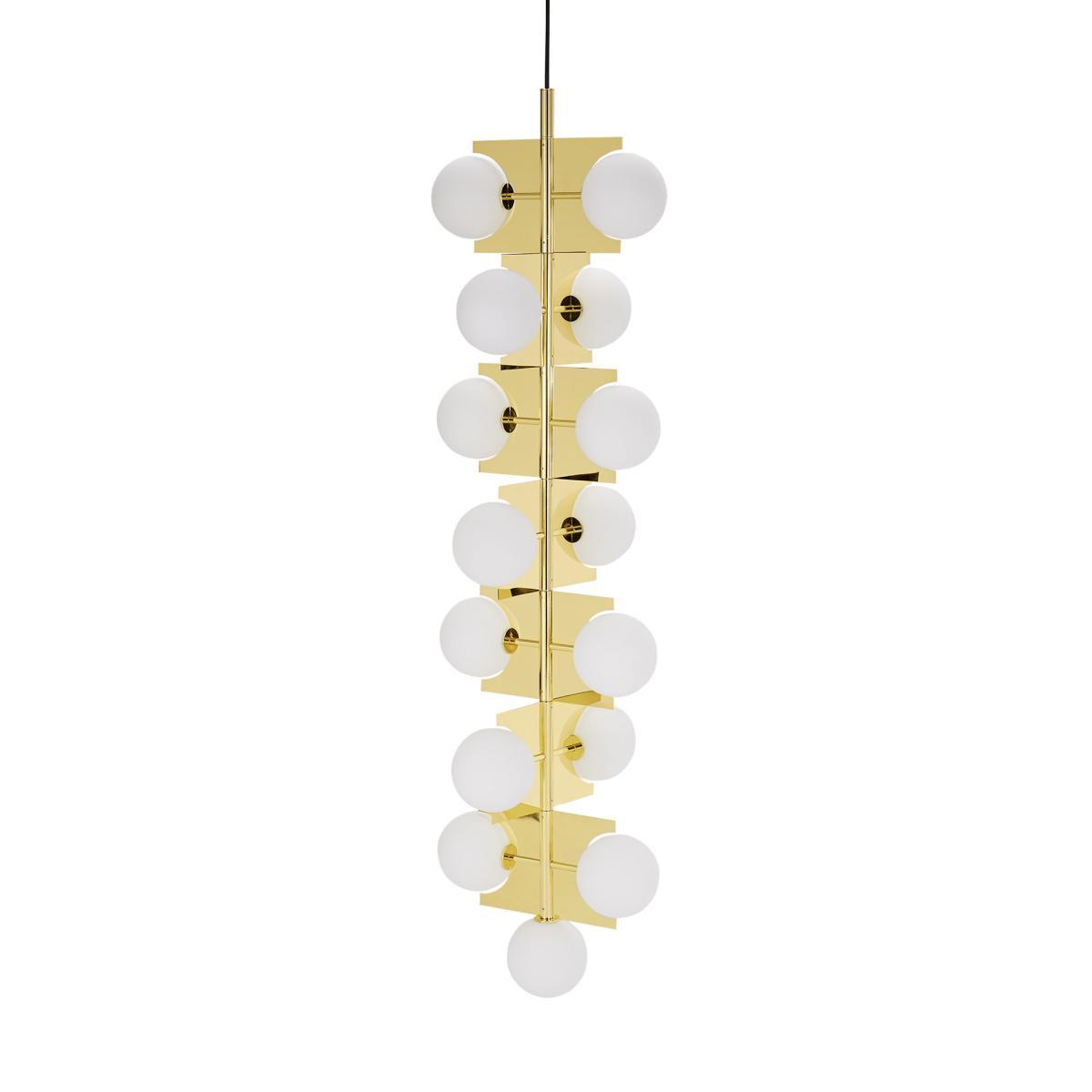 Plane Drop Pendant - H 160 cm by Tom Dixon Gold/Metal – image 4