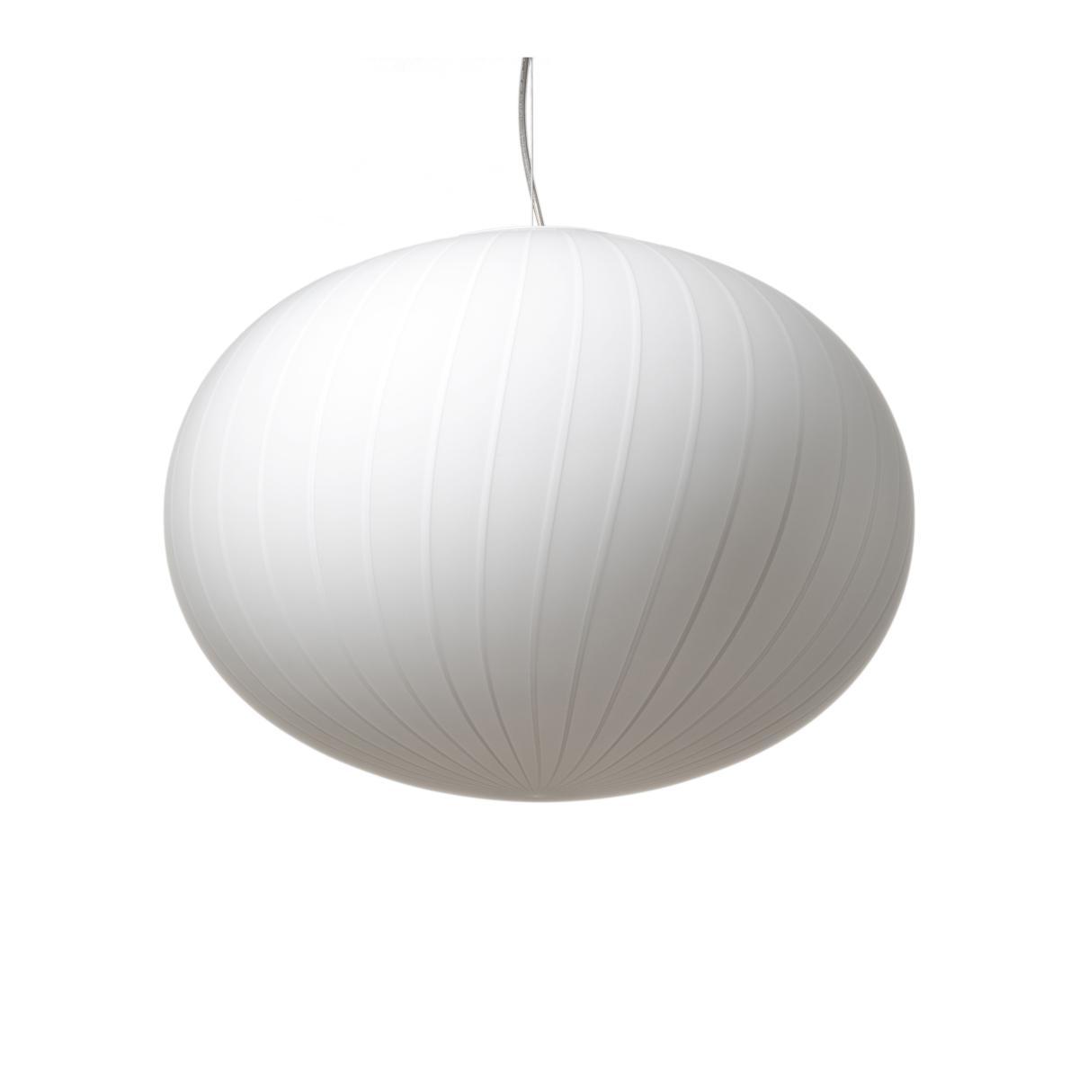 Filigrana Ellipse Pendant - / White stripes - Ø 37 cm by Established & Sons White – image 2