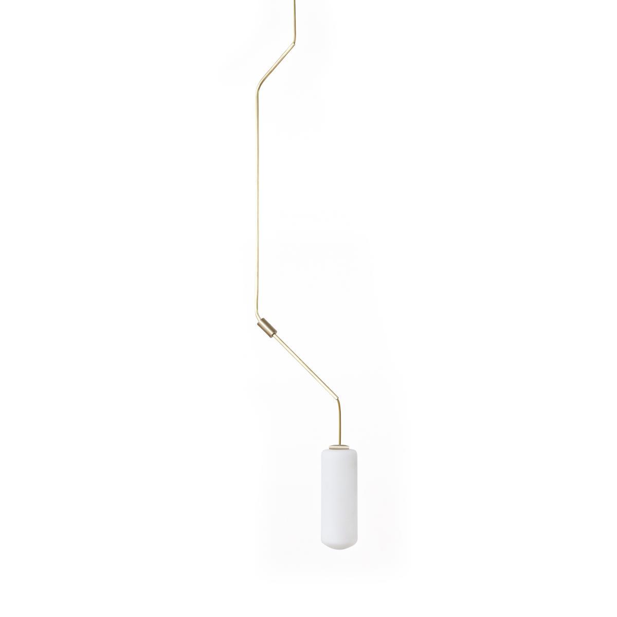 Ventus n°2 - H 132 cm Pendant - / Glass & brass by Frama Gold/Metal – image 2