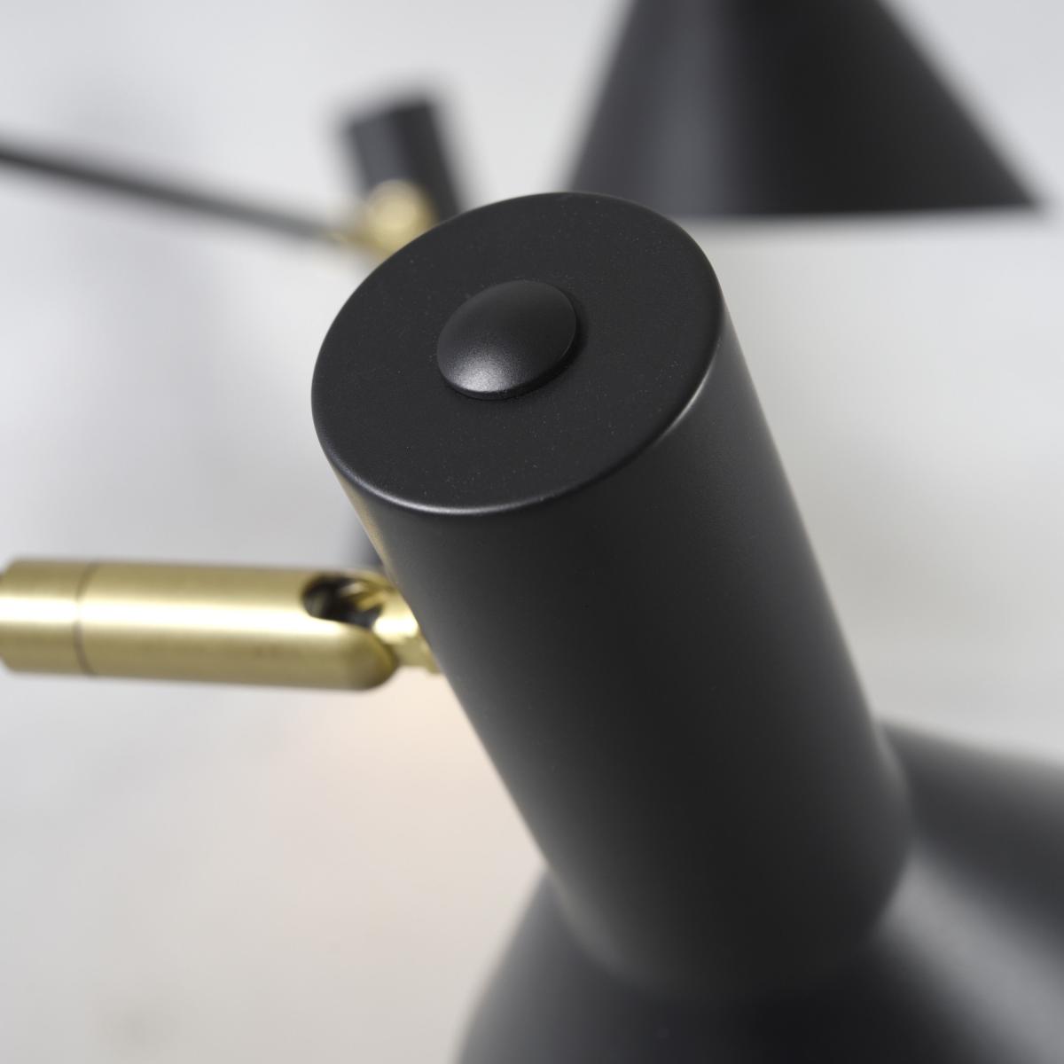Ceiling light Izmir metal / Pivoting arms & adjustable lampshades - L 124 cm - It's about Romi – image 4