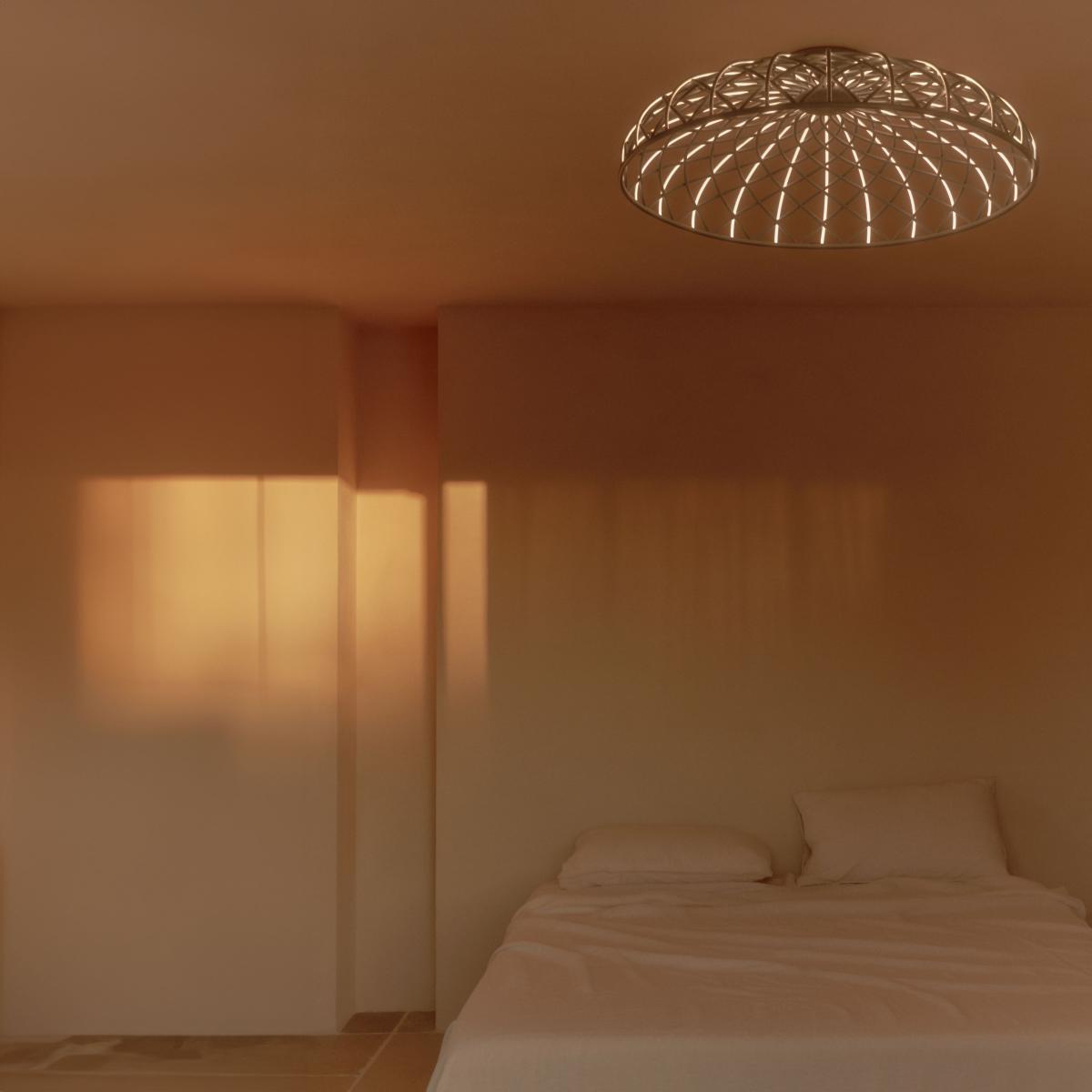 Ceiling light Skynest C LED textile / Ø 90.4 cm - Recycled polyester fabric - Flos – image 4
